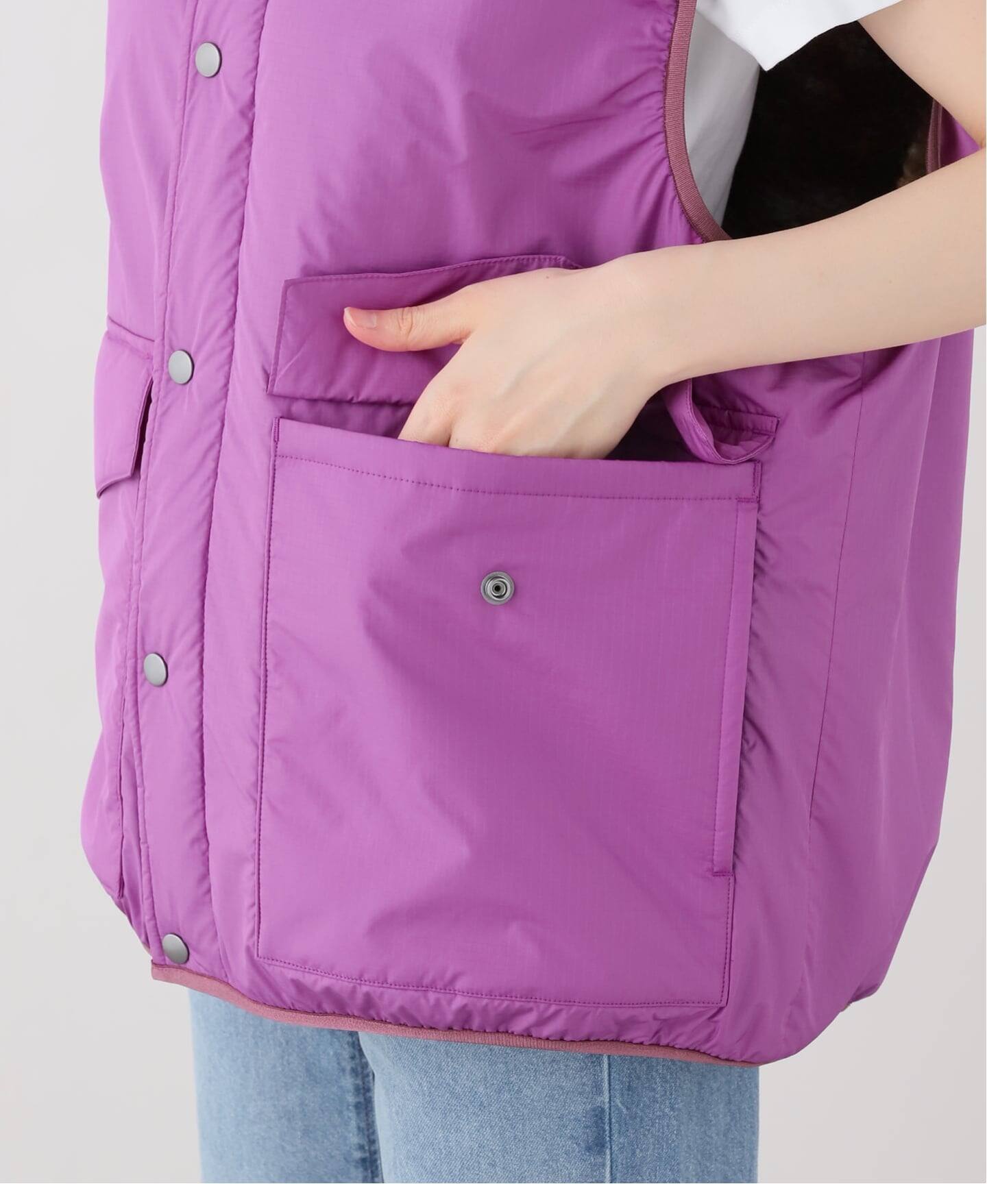 ts(s)】 Ripstop Cloth High Neck Vest（その他ブルゾン／アウター 