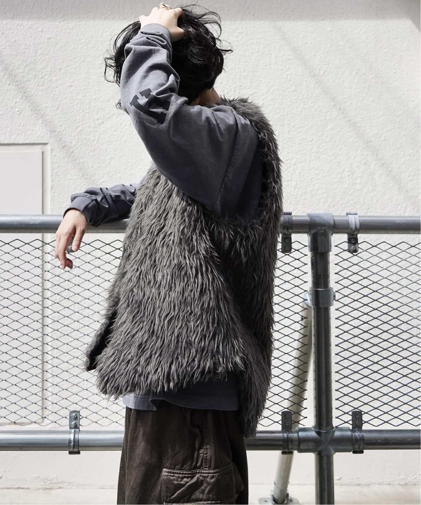 予約》【HARi 】REVERSIBLE WORK VEST（ベスト）｜journal standard