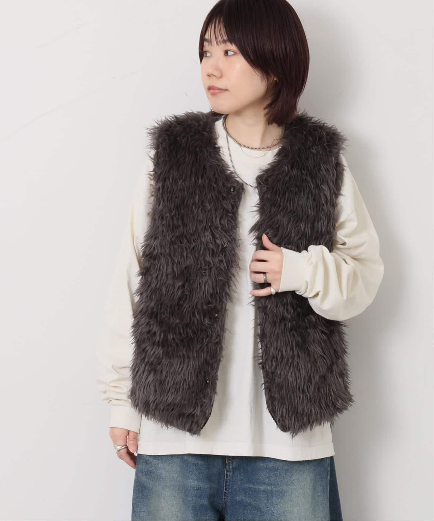 予約》【HARi 】REVERSIBLE WORK VEST（ベスト）｜journal standard
