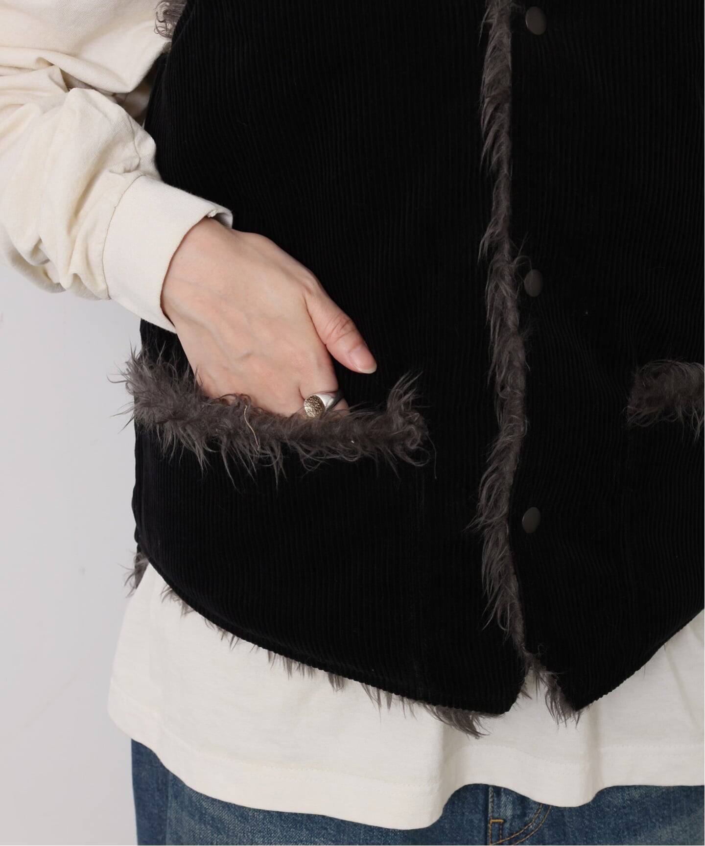 予約》【HARi 】REVERSIBLE WORK VEST（ベスト）｜journal standard