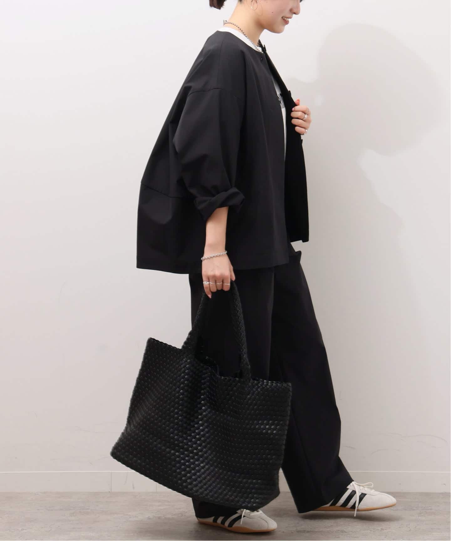 追加》［撥水 / UVカット］【SPENSIERATO】クルーネックコクーン