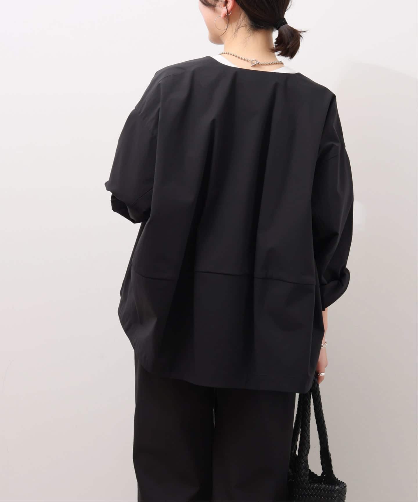 【ジャーナルスタンダード レリューム】【SPENSIERATO】ブルゾン 追加》［撥水 / UVカット］【SPENSIERATO】クルーネックコクーン