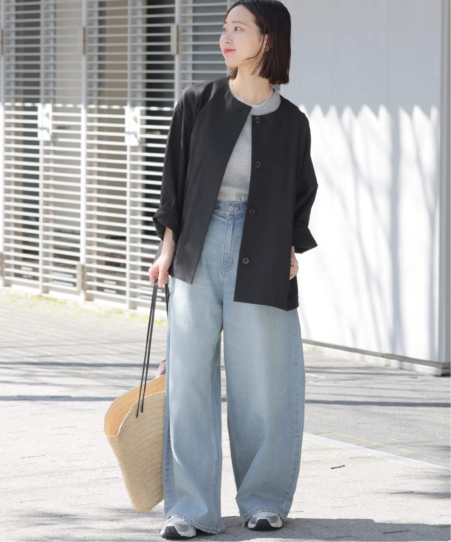 追加》［撥水 / UVカット］【SPENSIERATO】クルーネックコクーン