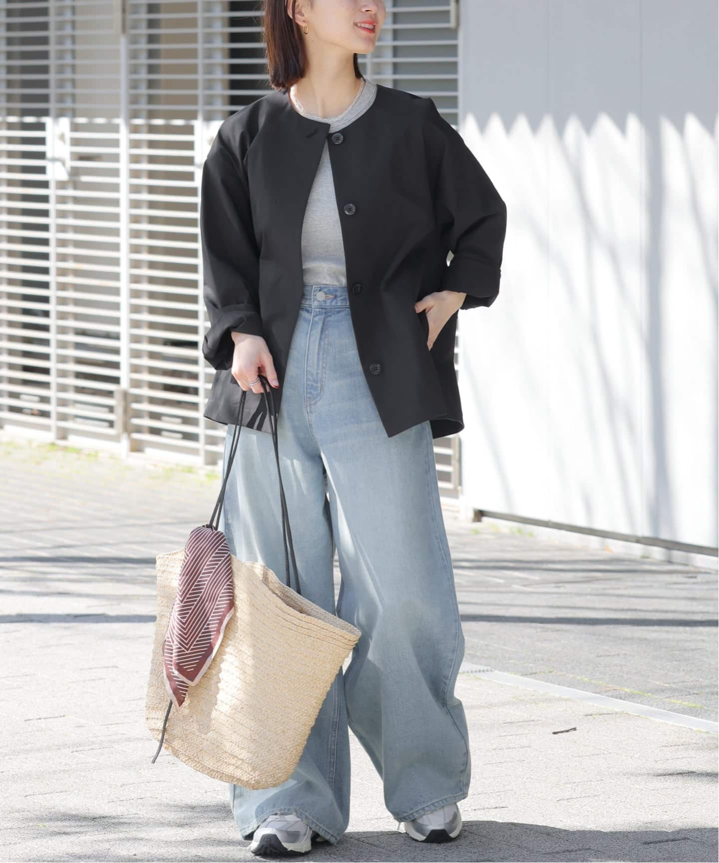 JOURNALSTANDARD relume クルーネックコクーンブルゾン 追加》［撥水 / UVカット］【SPENSIERATO】クルーネックコクーン