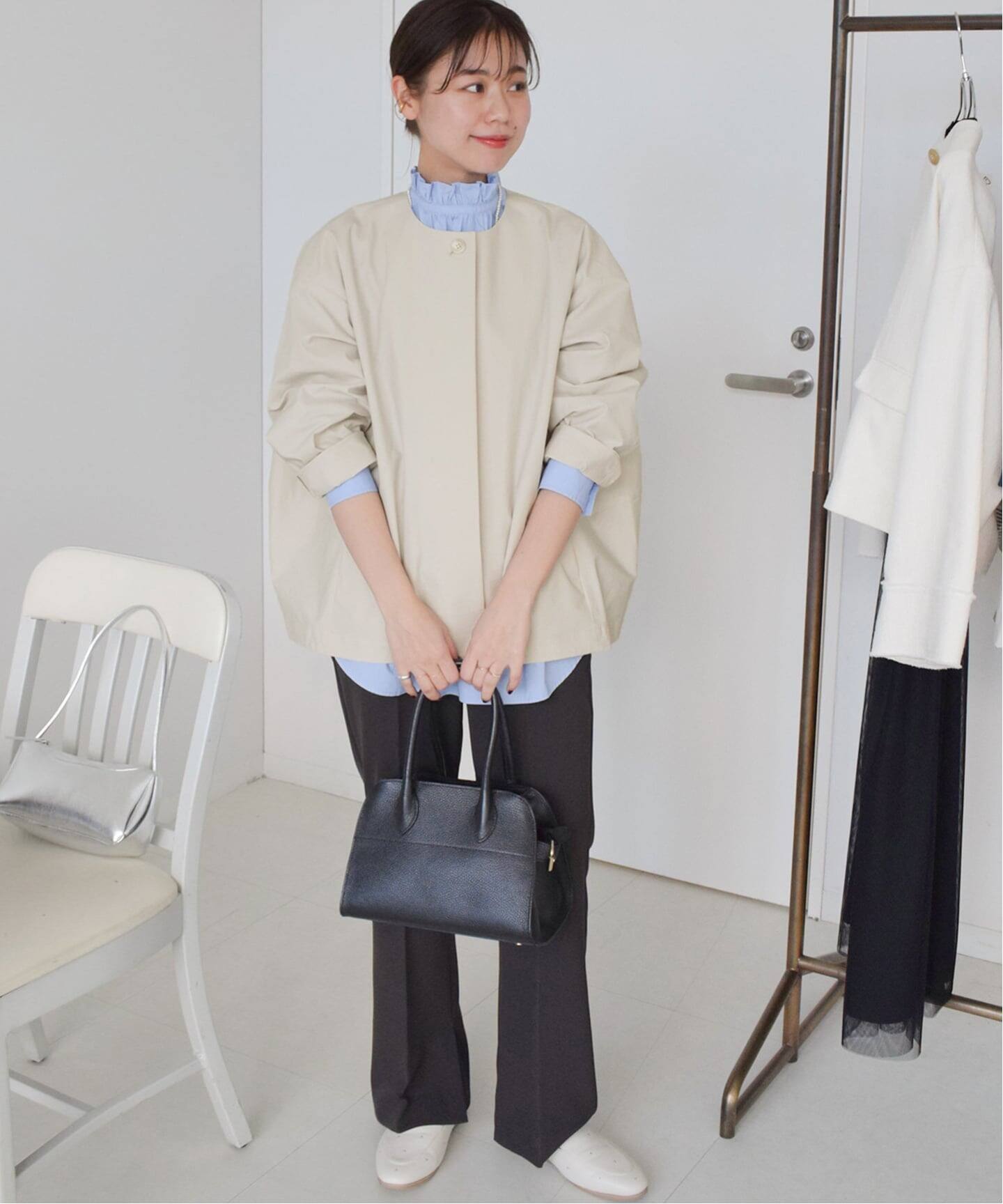 追加》［撥水 / UVカット］【SPENSIERATO】クルーネックコクーン