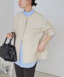 《追加》［撥水 / UVカット］【SPENSIERATO】クルーネックコクーンブルゾン