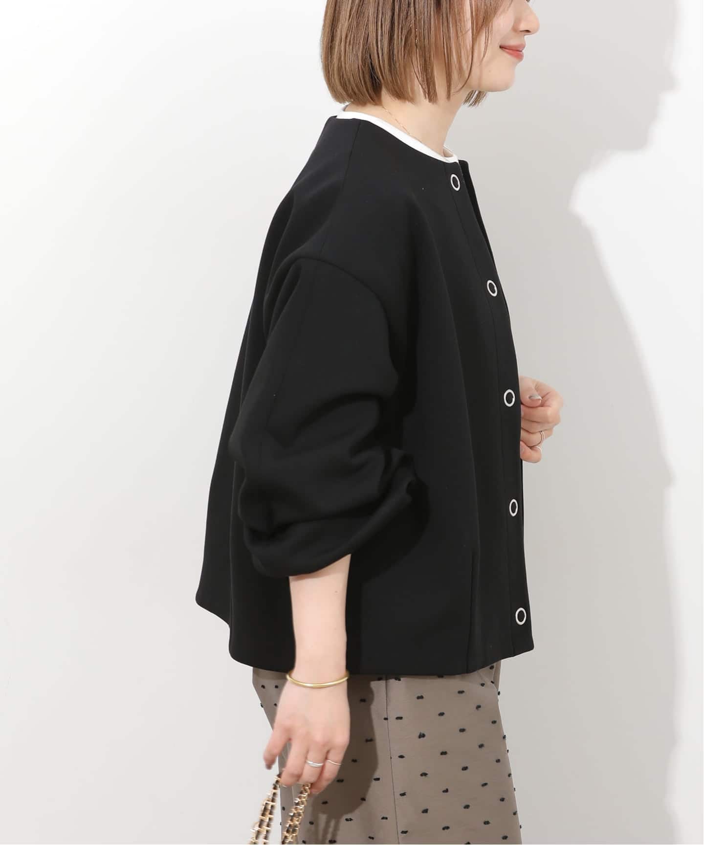 ノーカラーコクーンブルゾン（ノーカラーコート）｜JOURNAL STANDARD