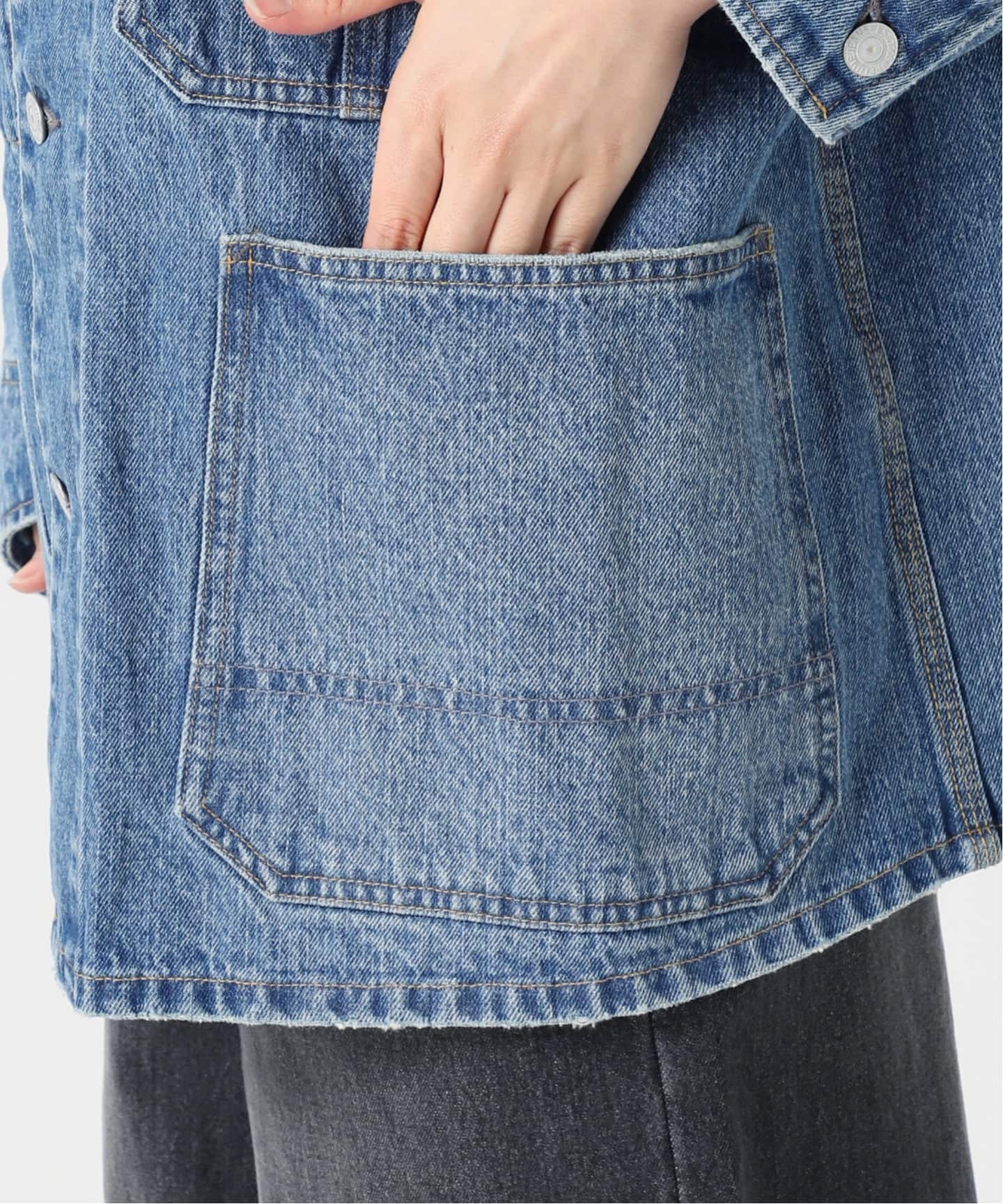 追加予約3》11.5ozデニムカバーオールジャケット（デニムジャケット