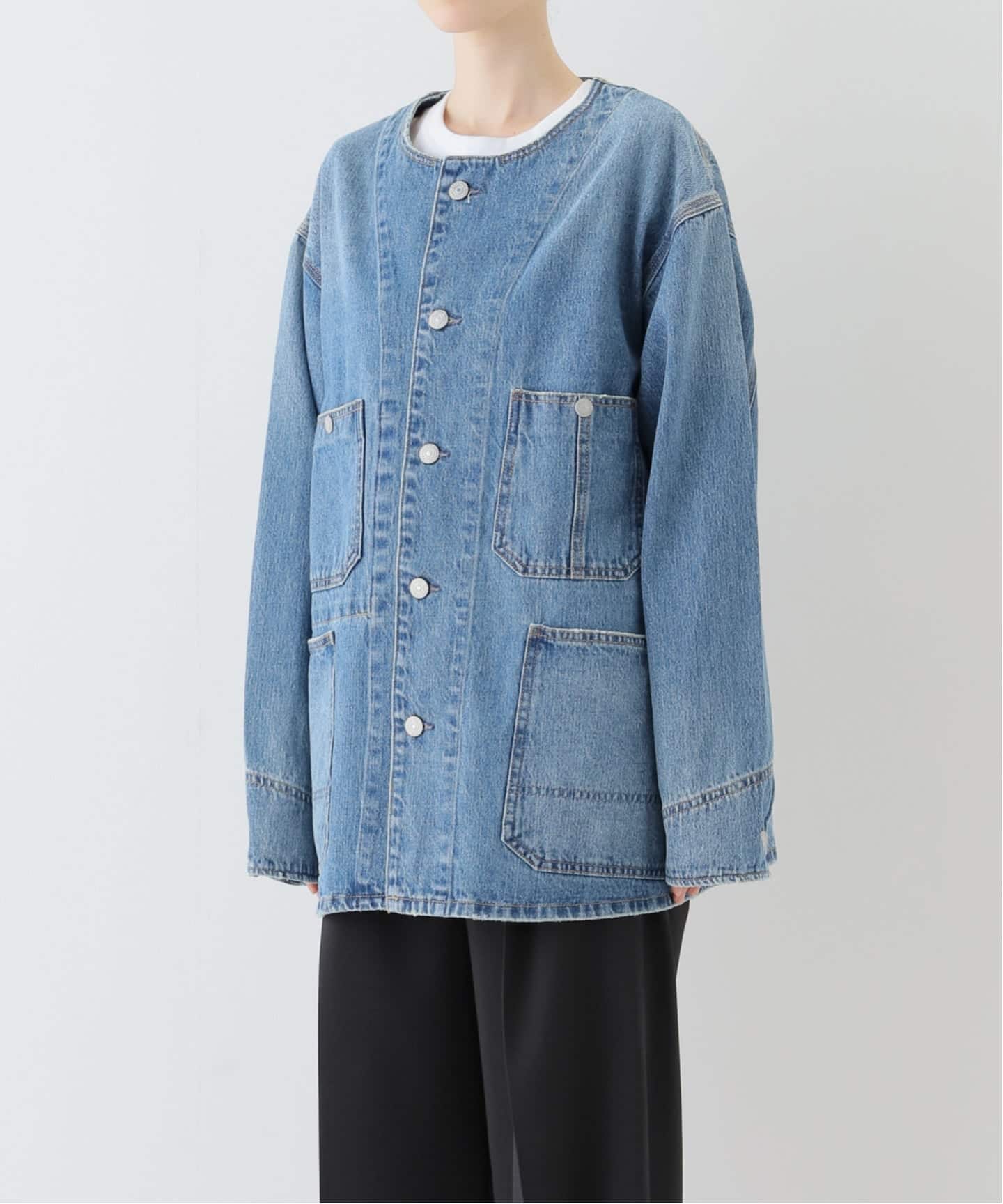 追加予約3》11.5ozデニムカバーオールジャケット（デニムジャケット