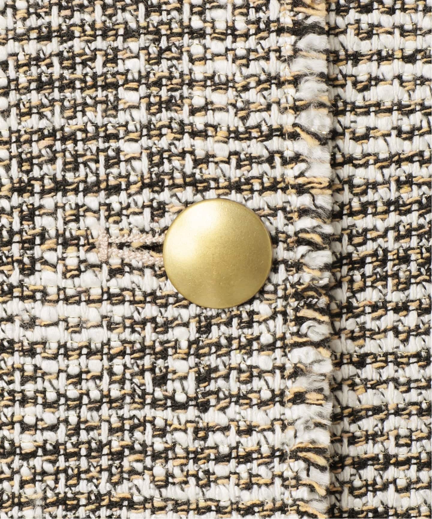 26SS新作］ノーカラーツイードブルゾン（ノーカラージャケット