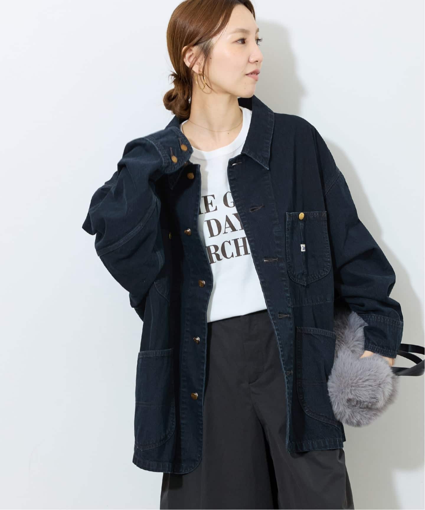 ジャーナルスタンダードレリューム　デニムジャケット　ブラック　洗濯機可能 別注【Lee /リー】RELUME LOCO JACKET（デニムジャケット）｜JOURNAL