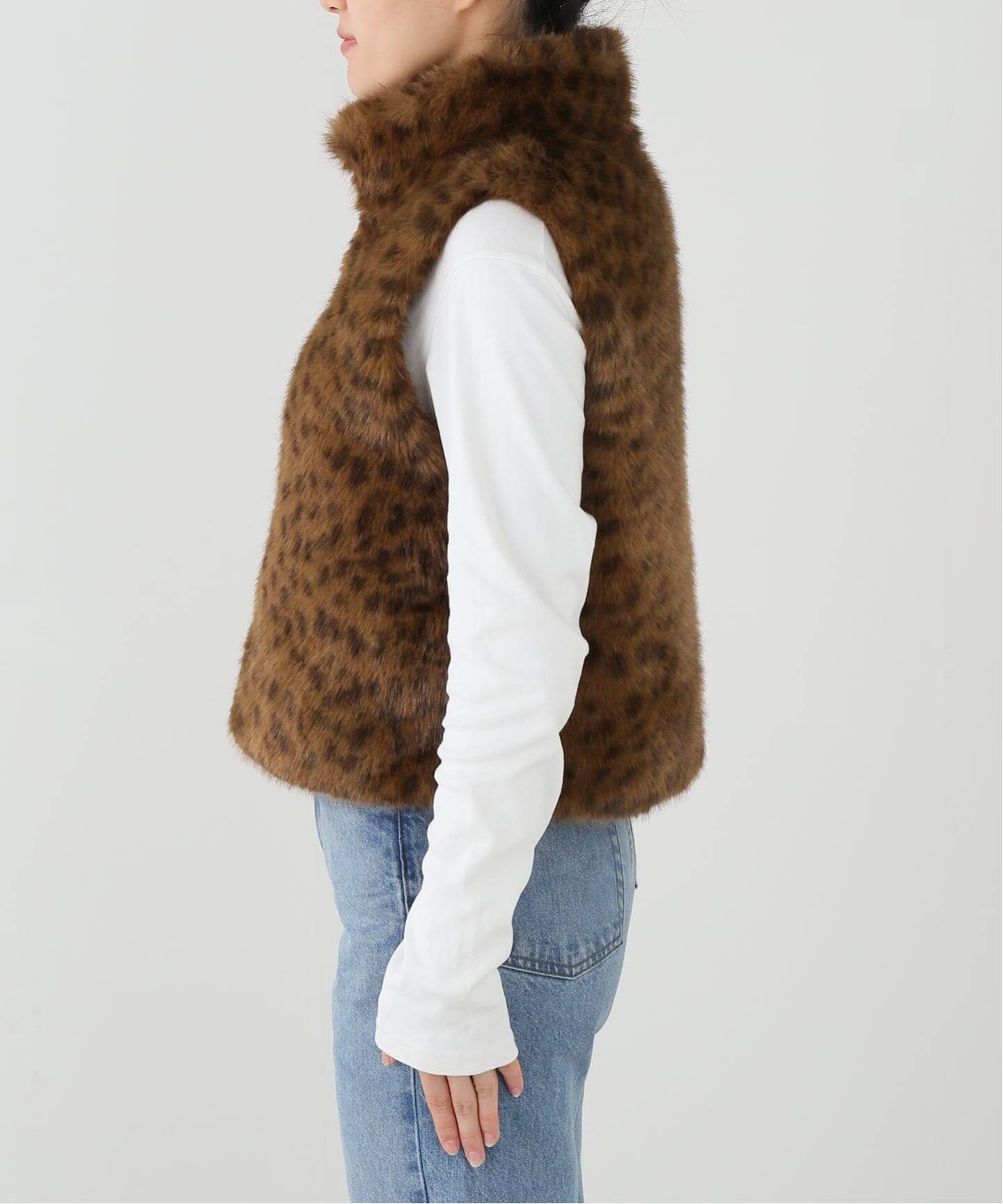 ARCHIVE STANCE/アーカイブスタンス】 fake fur mini vest（ベスト