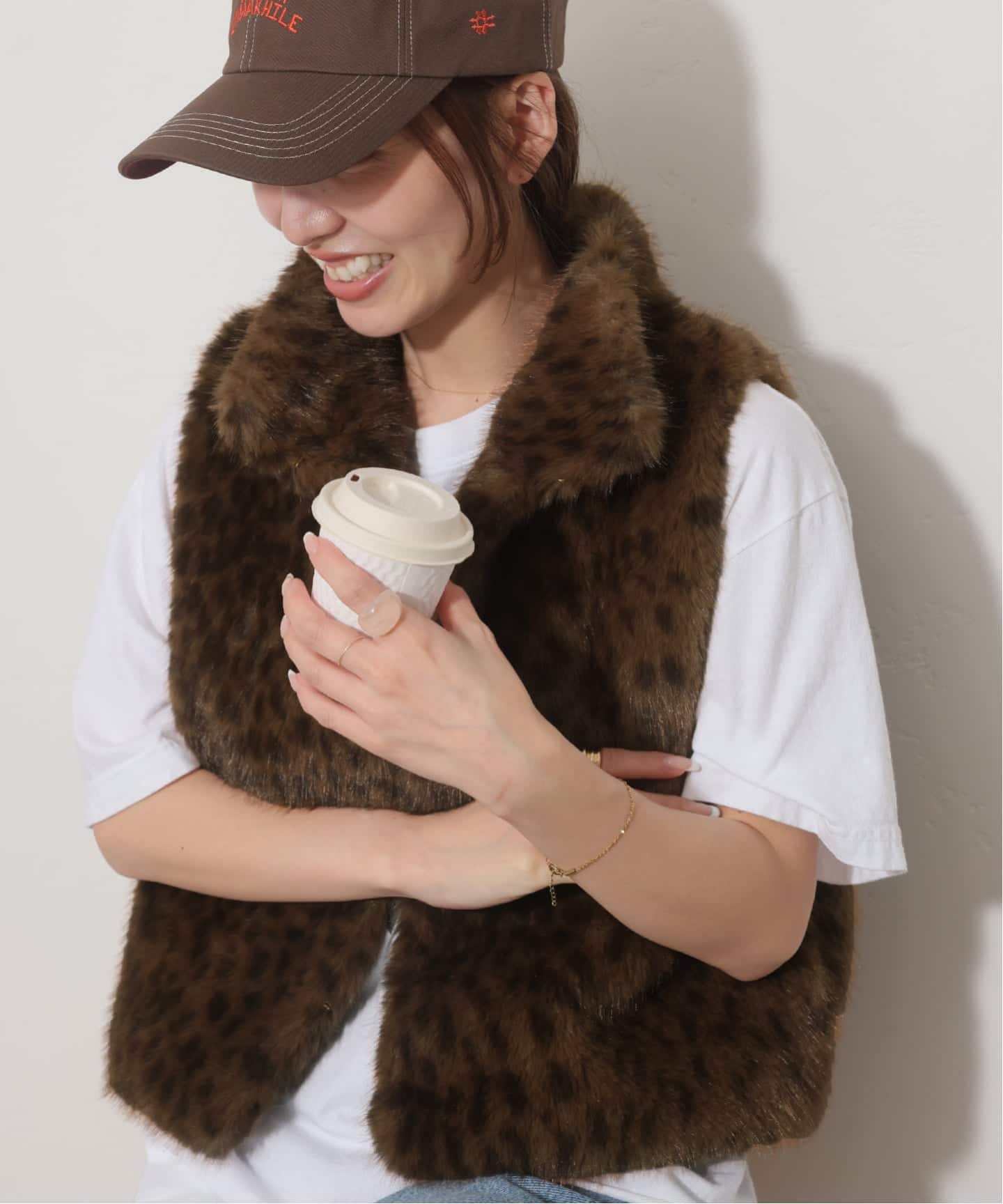 ARCHIVE STANCE/アーカイブスタンス】 fake fur mini vest（ベスト