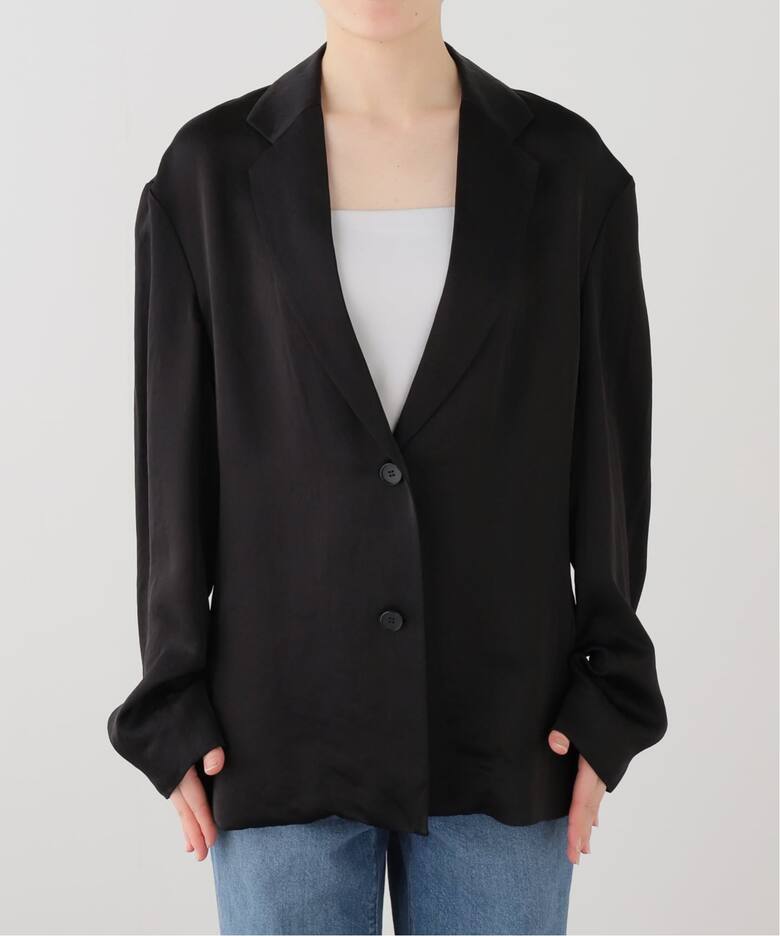 Satin Over Jacket ブラック 38サイズtodayful 【公式通販 