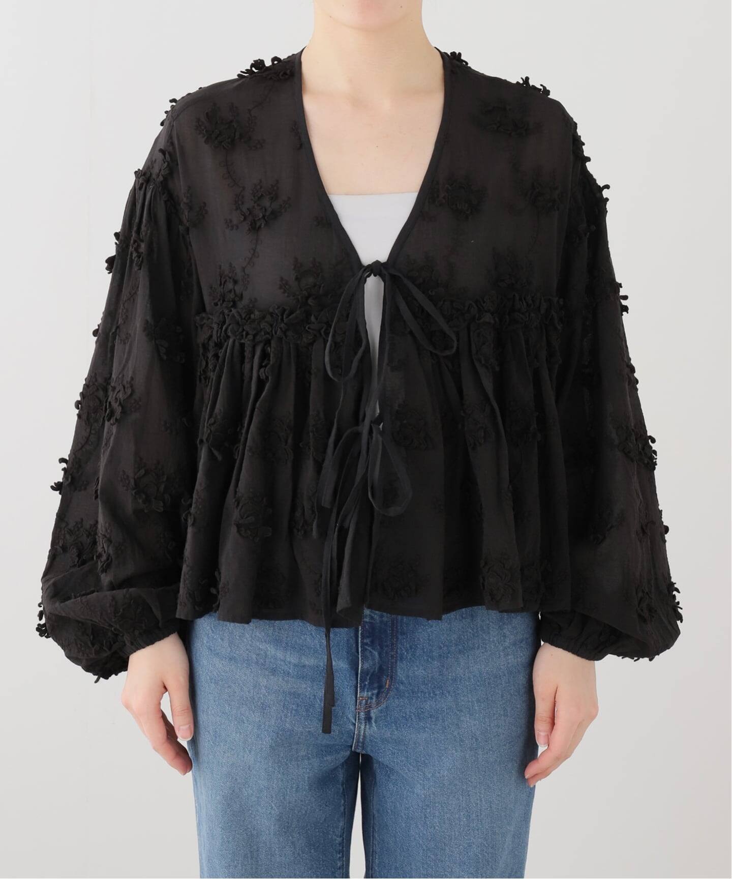 crinkle crinkle crinkle】 3D embroidery gather bolero（その他