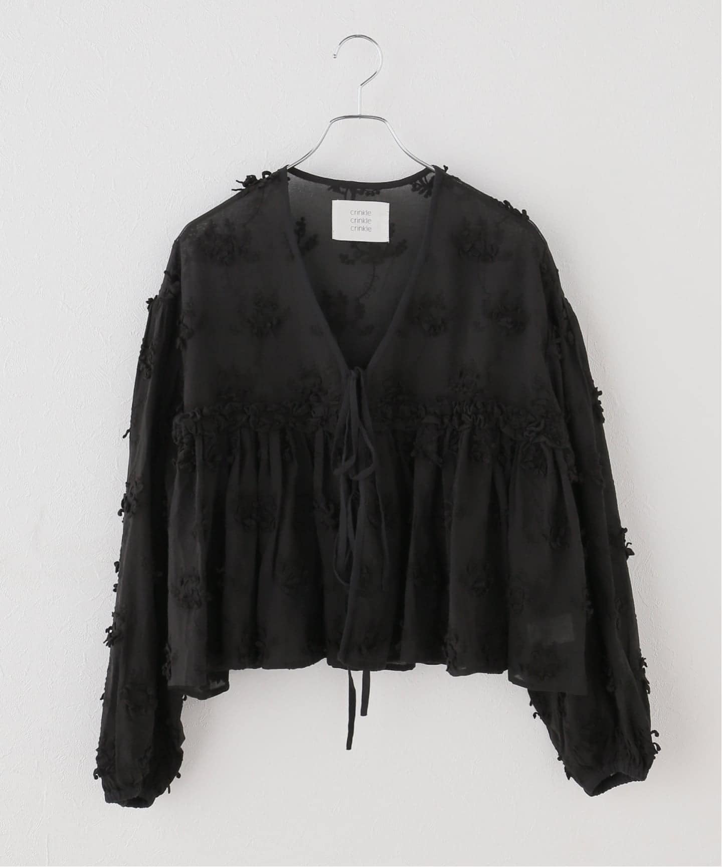 crinkle crinkle crinkle】 3D embroidery gather bolero（その他