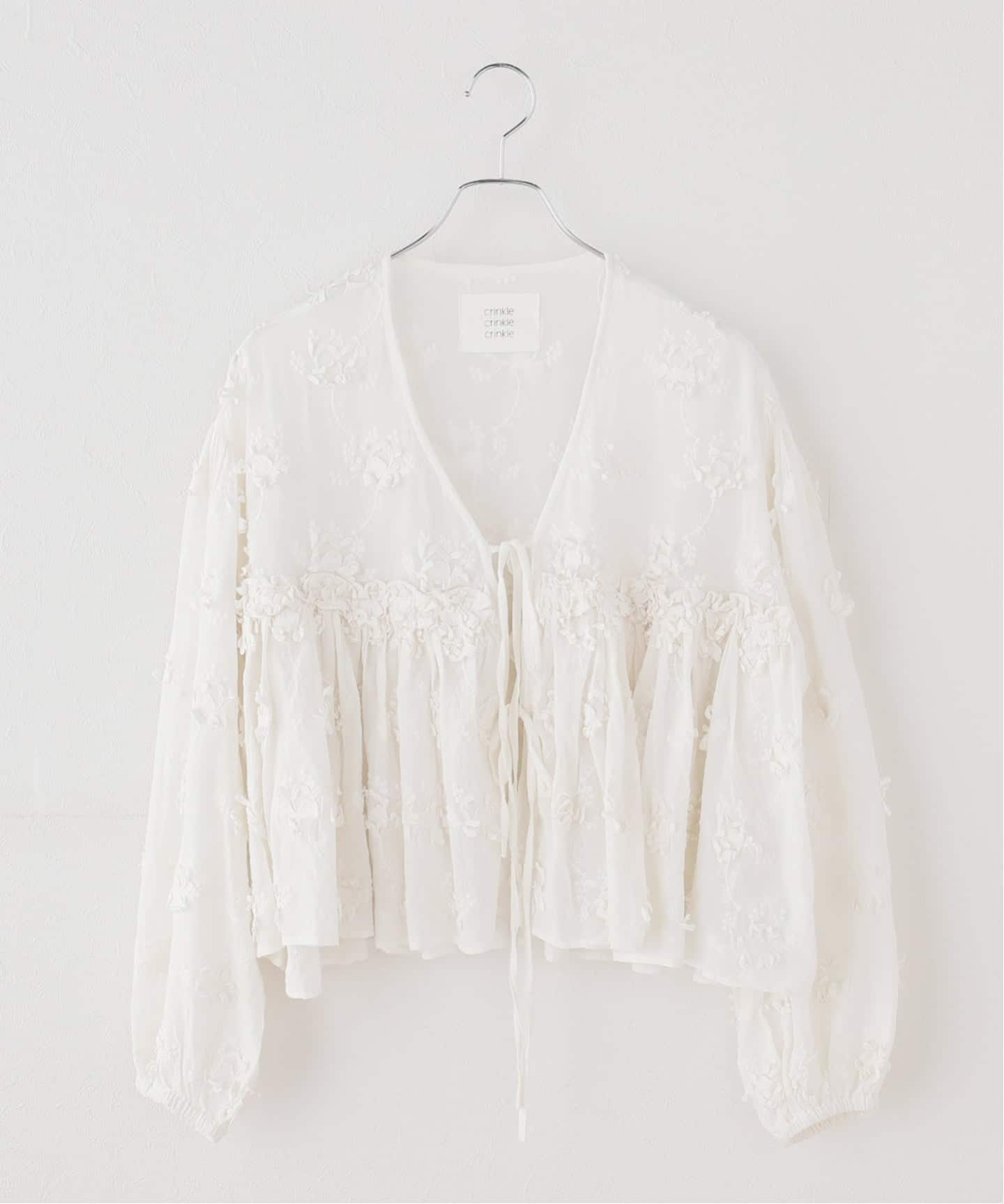 crinkle crinkle crinkle】 3D embroidery gather bolero（その他