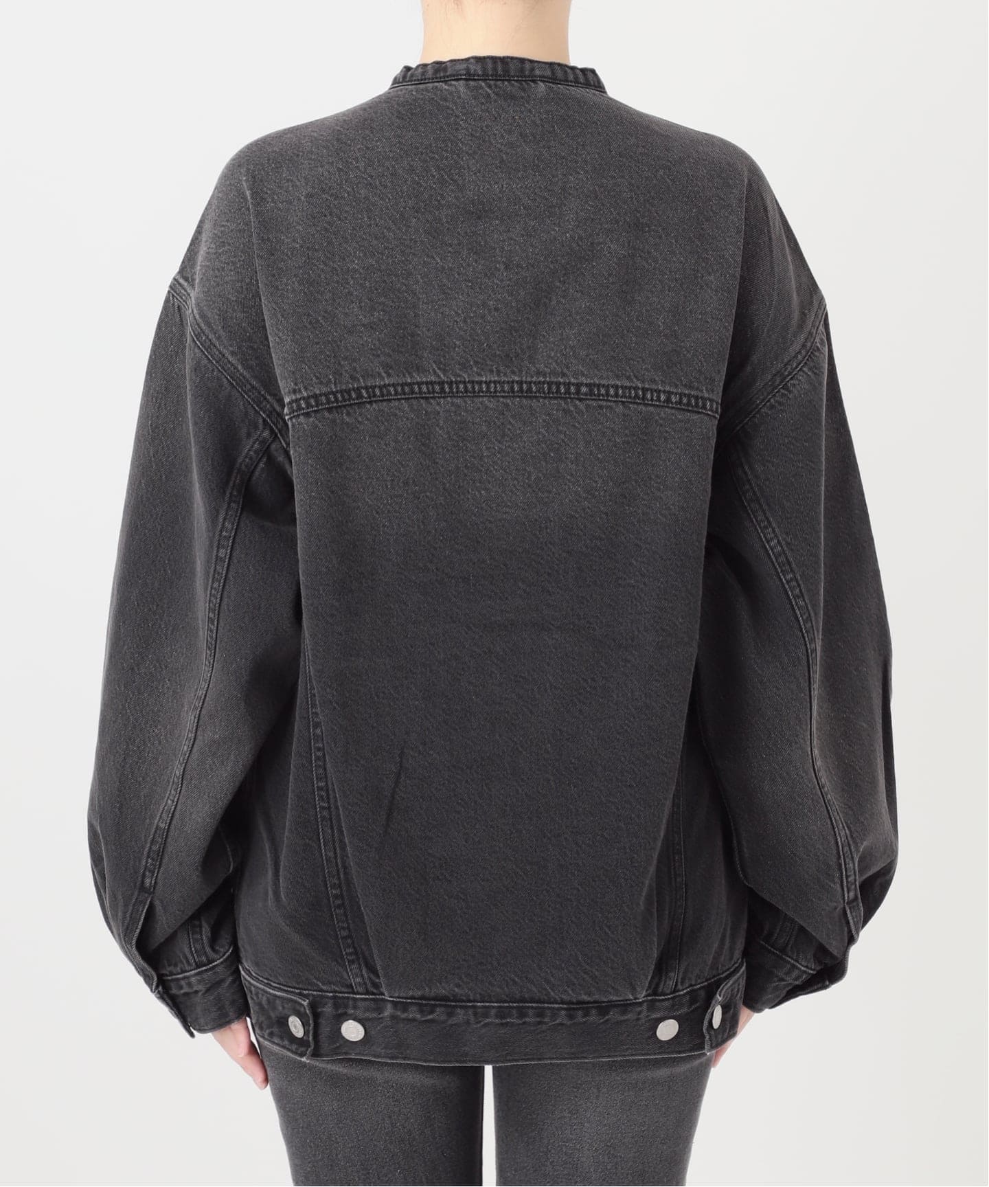 別注【LEVI'S】COLLARLESS XL TRUCKER BK：デニムジャケット（デニム