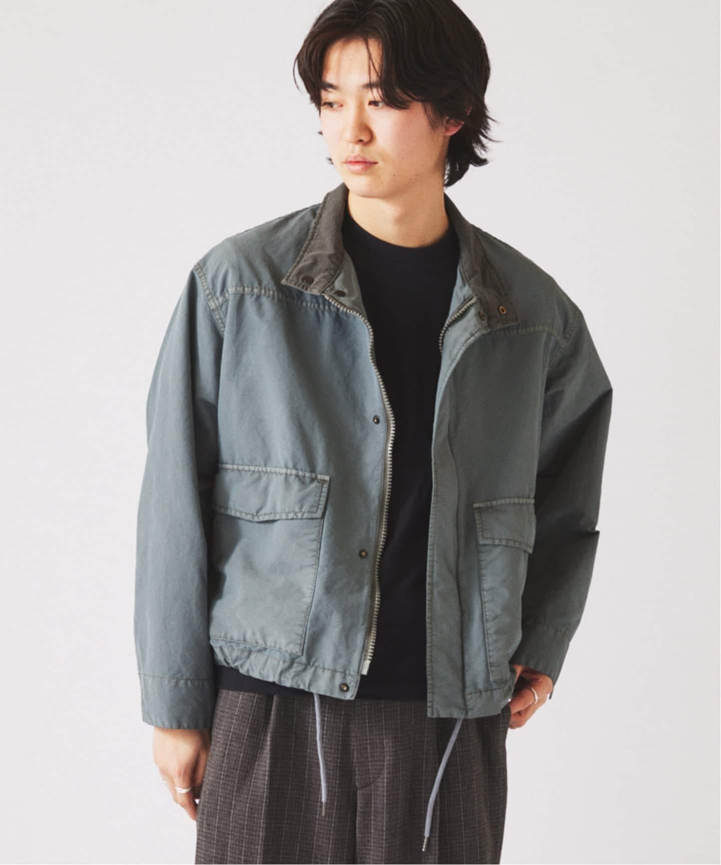 予約》フェード マウンテン スタンドカラー ブルゾン（マウンテン