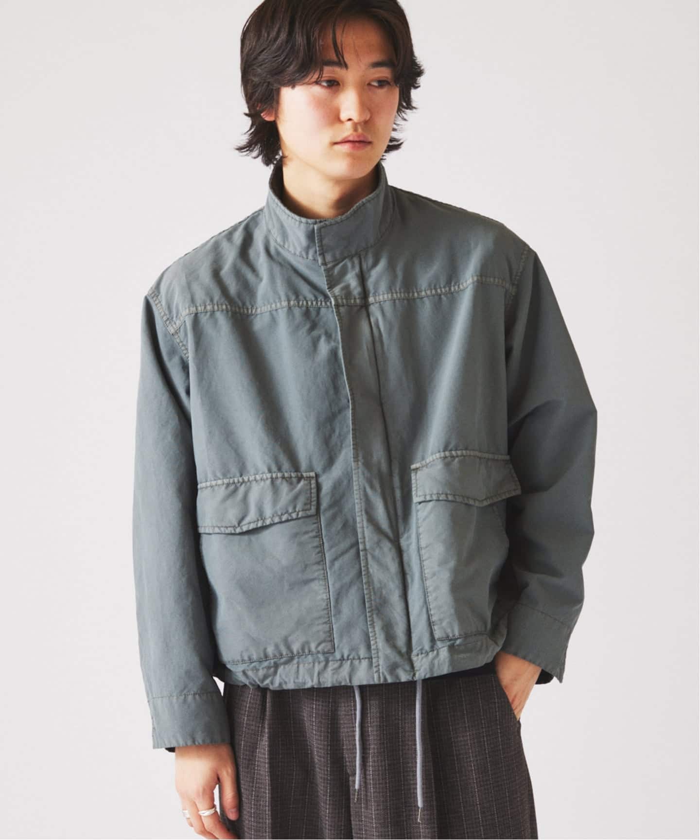 予約》フェード マウンテン スタンドカラー ブルゾン（マウンテン