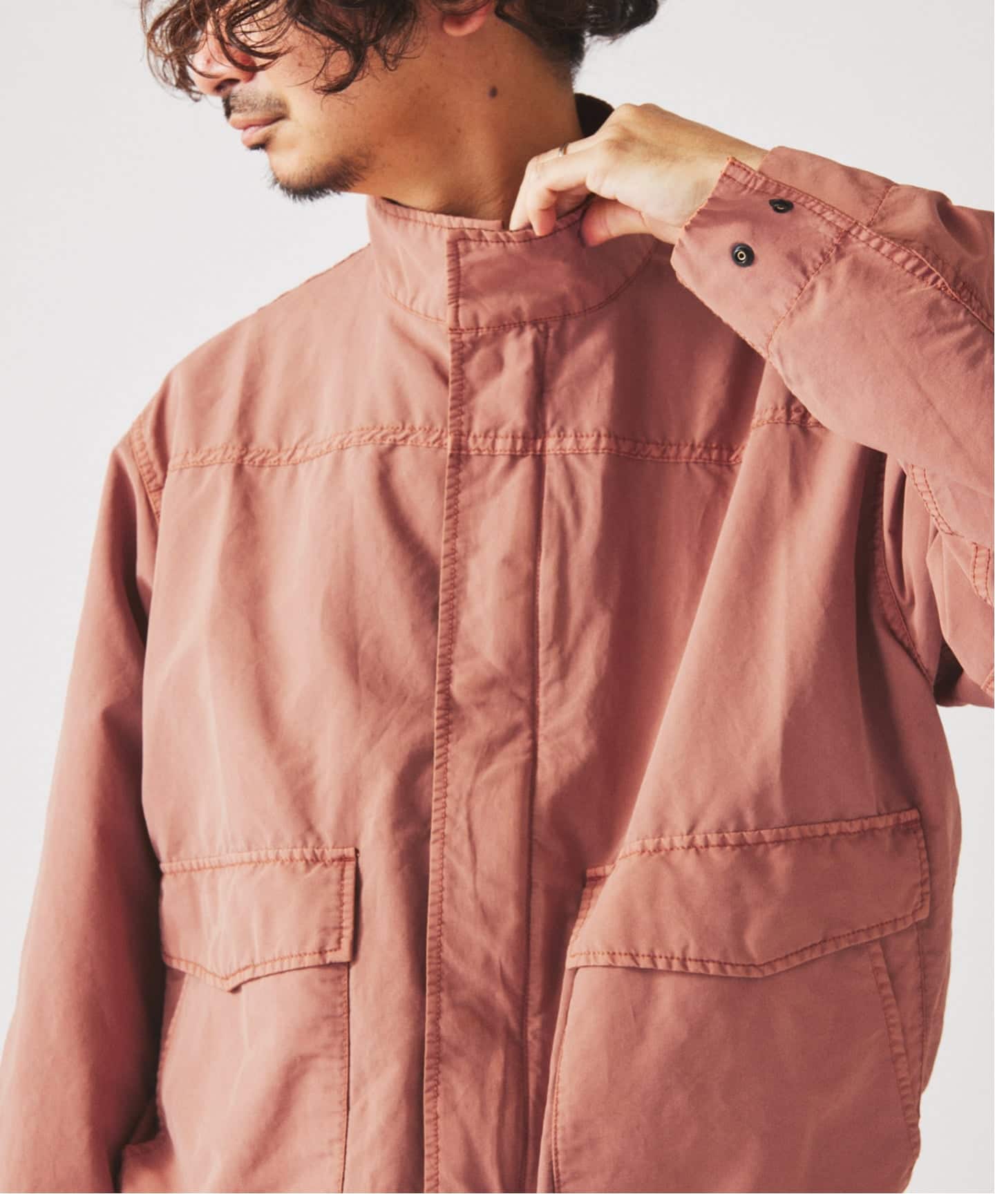 予約》フェード マウンテン スタンドカラー ブルゾン（マウンテン