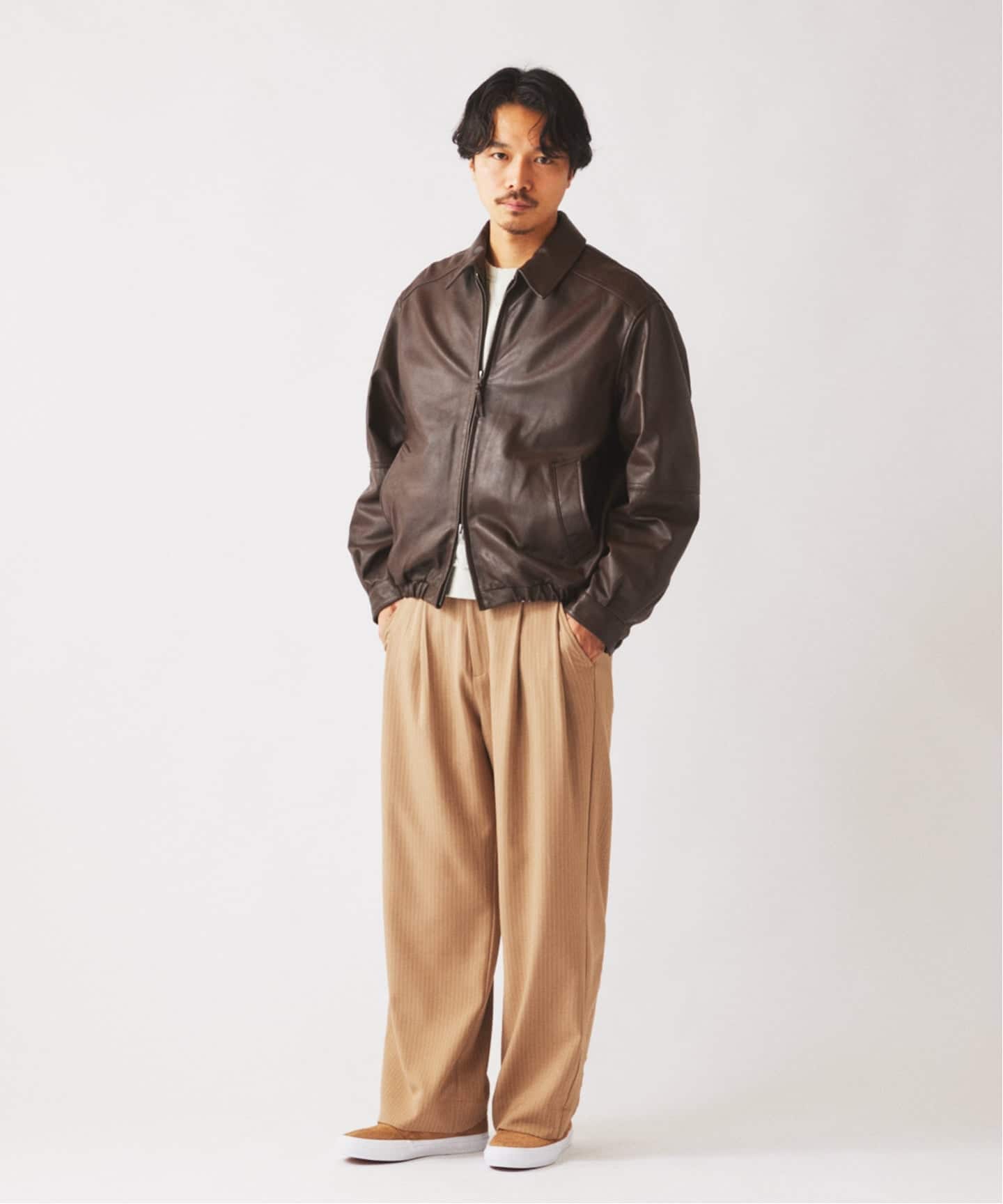 ラムレザー ジップジャケット（レザージャケット）｜JOURNAL STANDARD