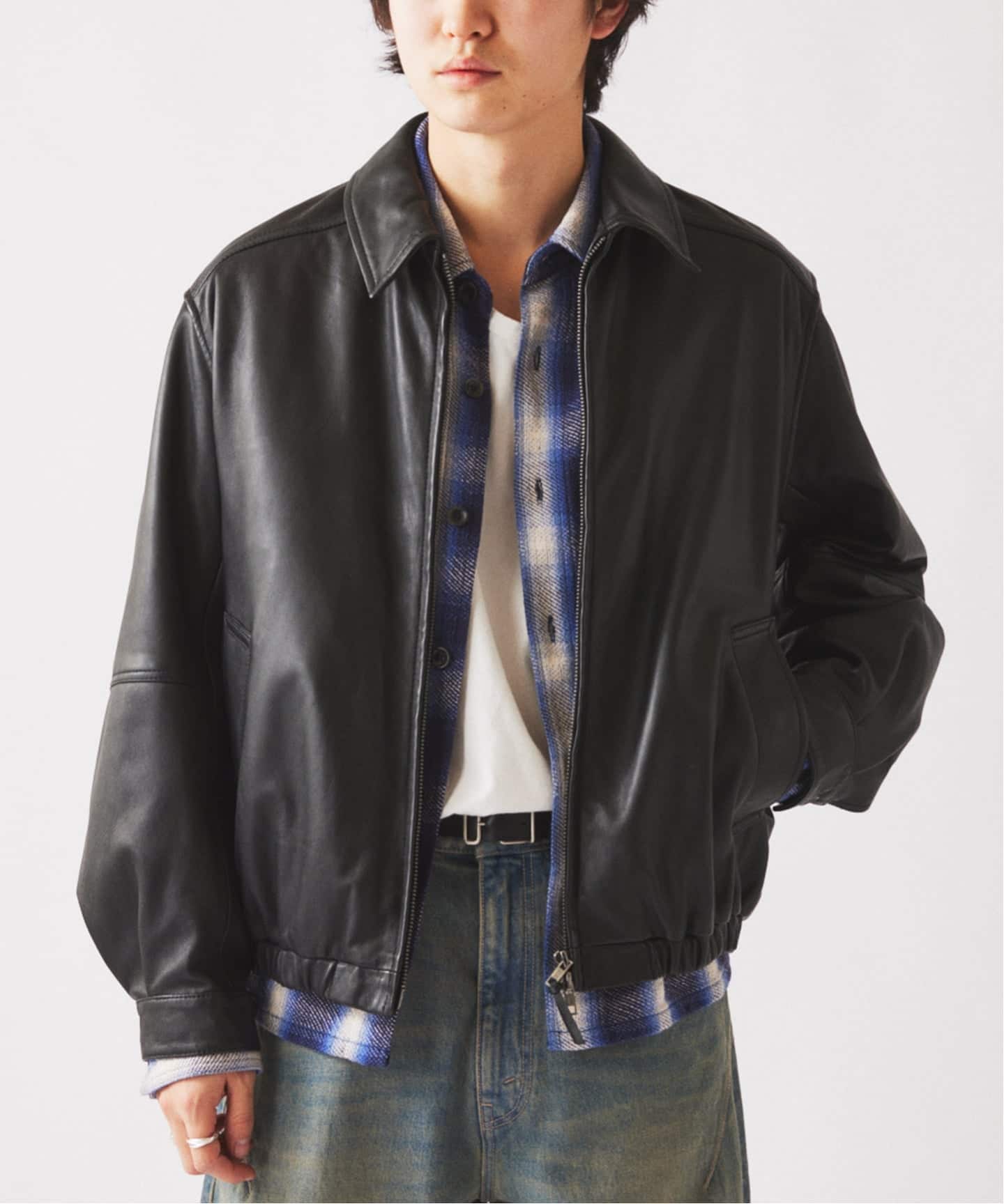 ラムレザー ジップジャケット（レザージャケット）｜JOURNAL STANDARD