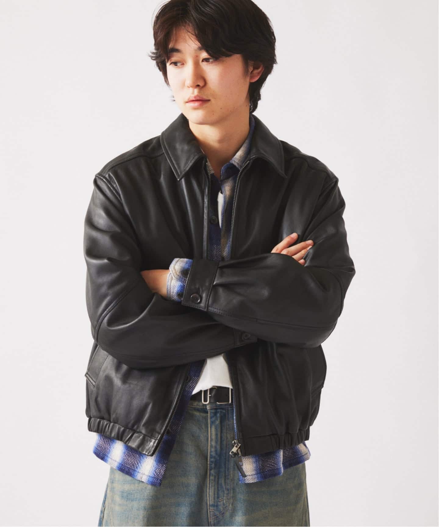 ラムレザー ジップジャケット（レザージャケット）｜JOURNAL STANDARD