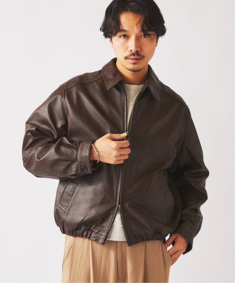 ラムレザー ジップジャケット（レザージャケット）｜JOURNAL STANDARD 