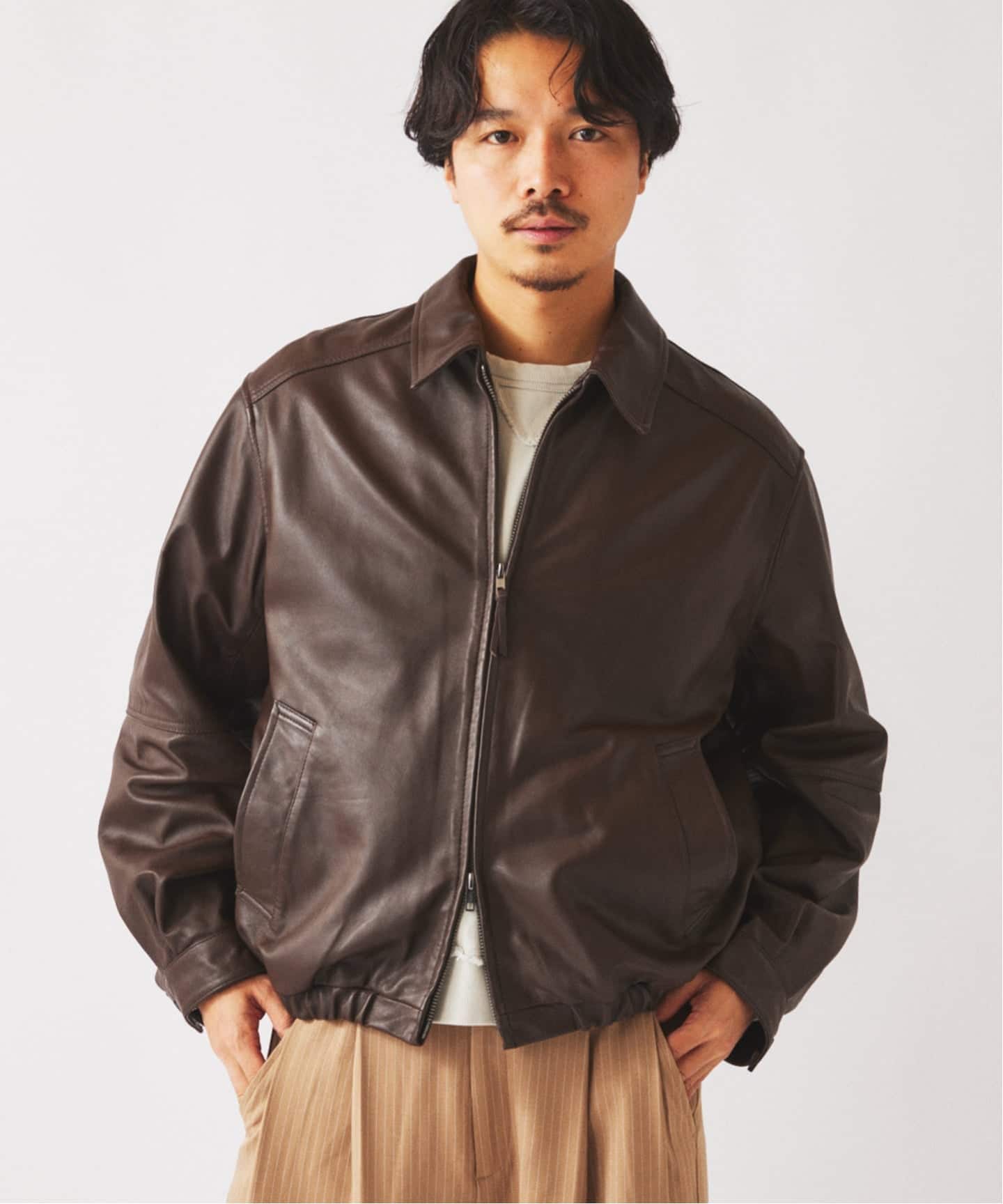 予約》ラムレザー ジップジャケット（レザージャケット）｜JOURNAL