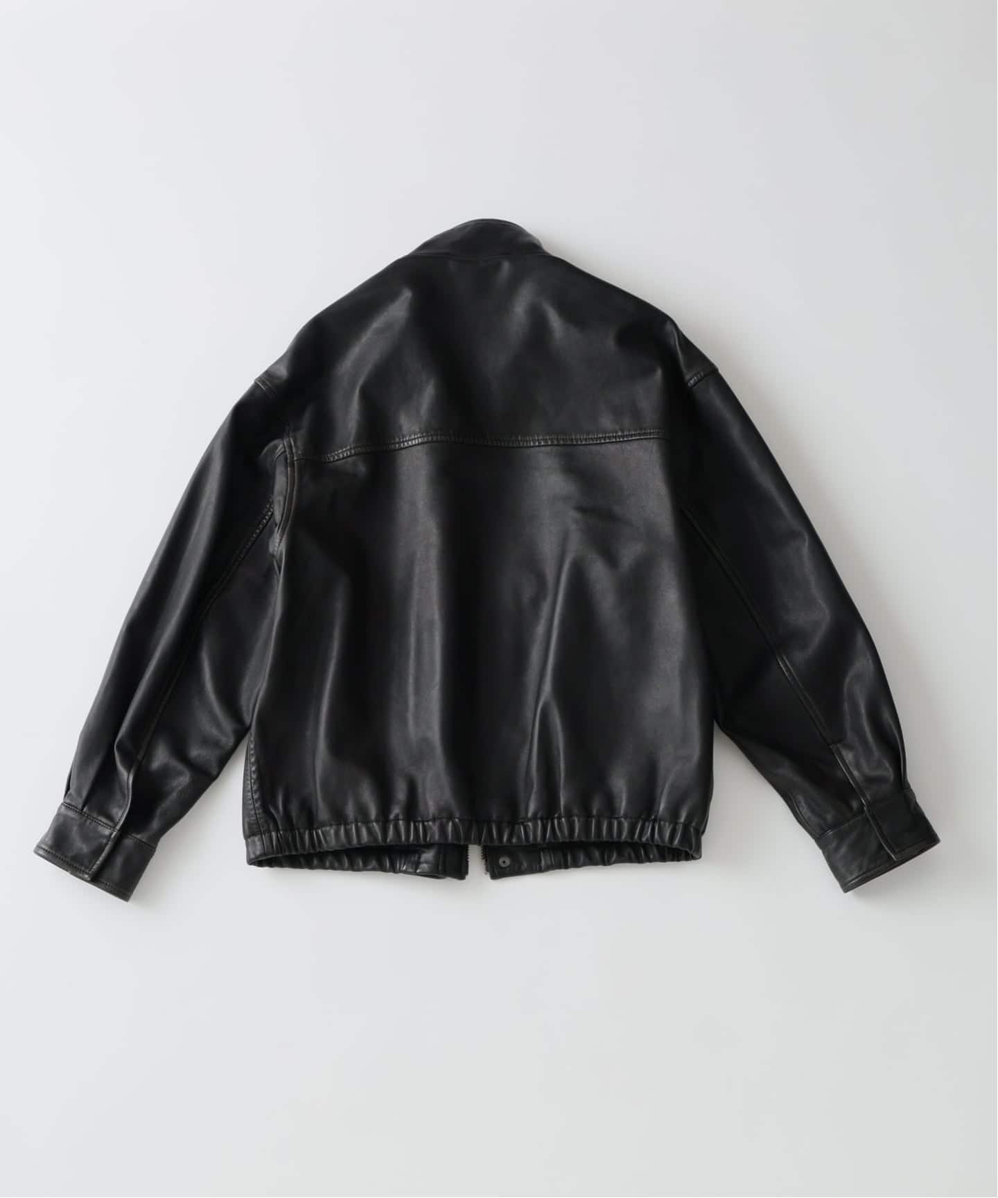 【美品】JOURNAL STANDARD relume ラムレザーブルゾン　Ｌ 予約》ラムレザー スタンドブルゾン（レザージャケット）｜JOURNAL