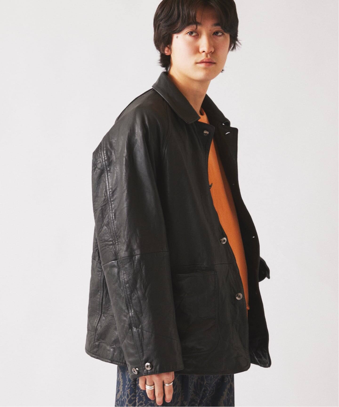 ゴートレザー カバーオール（レザージャケット）｜JOURNAL STANDARD