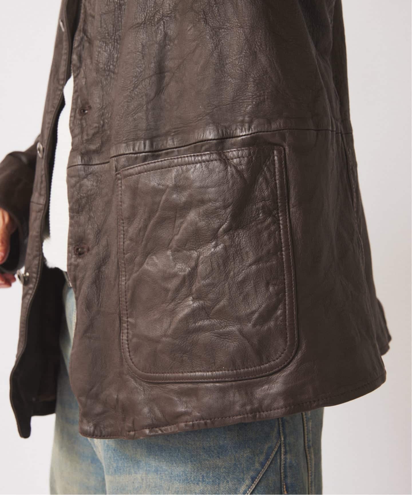 ゴートレザー カバーオール（レザージャケット）｜JOURNAL STANDARD