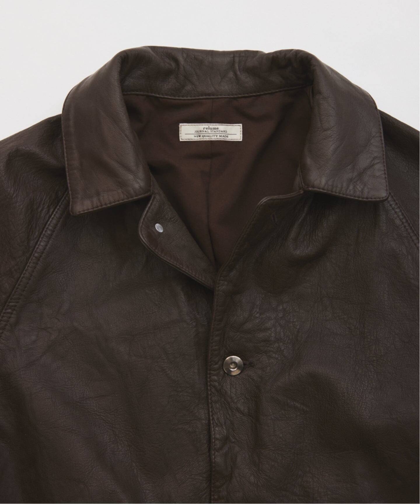 JOURNAL STANDARD relume ゴートレザー　カバーオール ゴートレザー カバーオール（レザージャケット）｜JOURNAL STANDARD