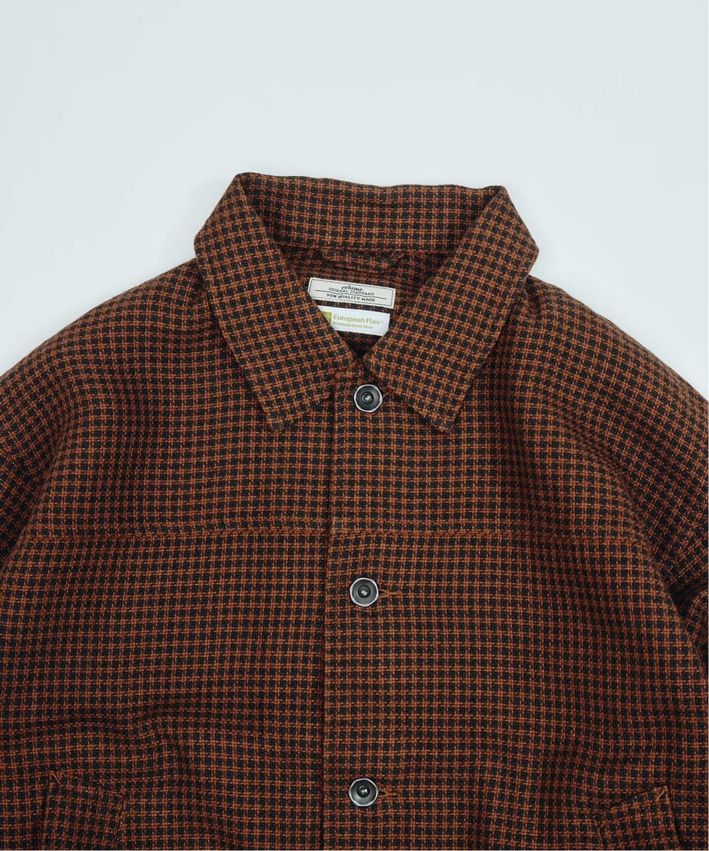 European Flax / ヨーロピアン フラックス トラッカー シャツ ブルゾン