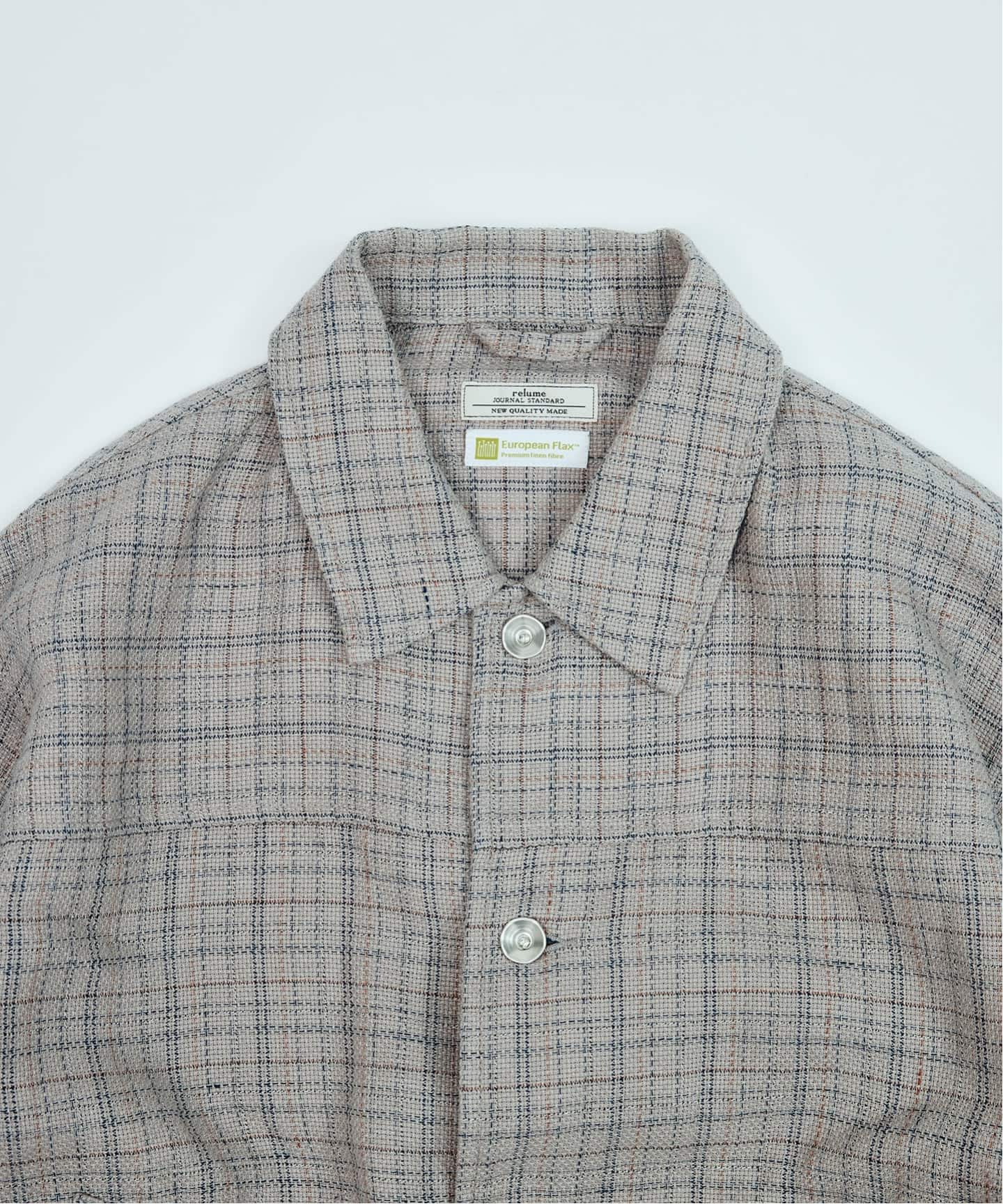 European Flax / ヨーロピアン フラックス トラッカー シャツ ブルゾン
