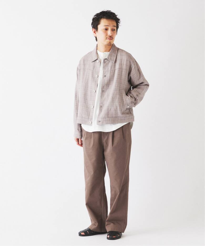 European Flax / ヨーロピアン フラックス トラッカー シャツ ブルゾン 