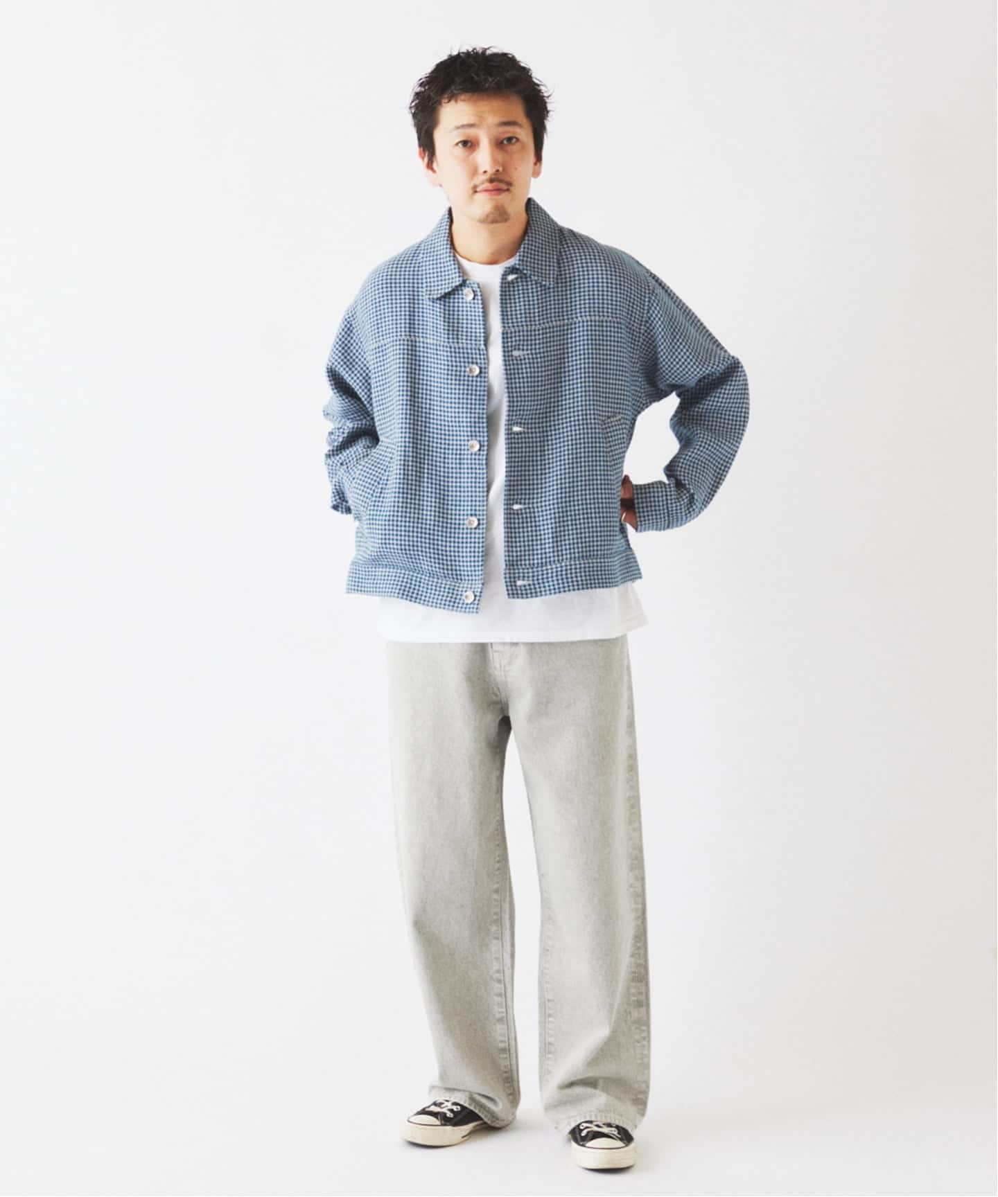 European Flax / ヨーロピアン フラックス トラッカー シャツ ブルゾン