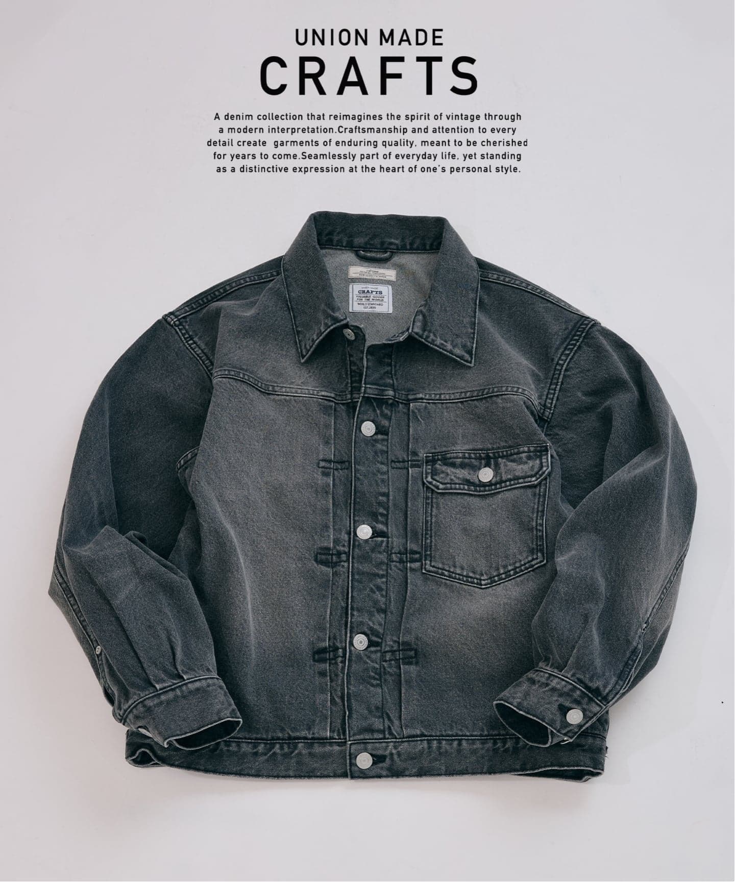 予約》クラフトデニム 12oz トラッカージャケット（デニムジャケット