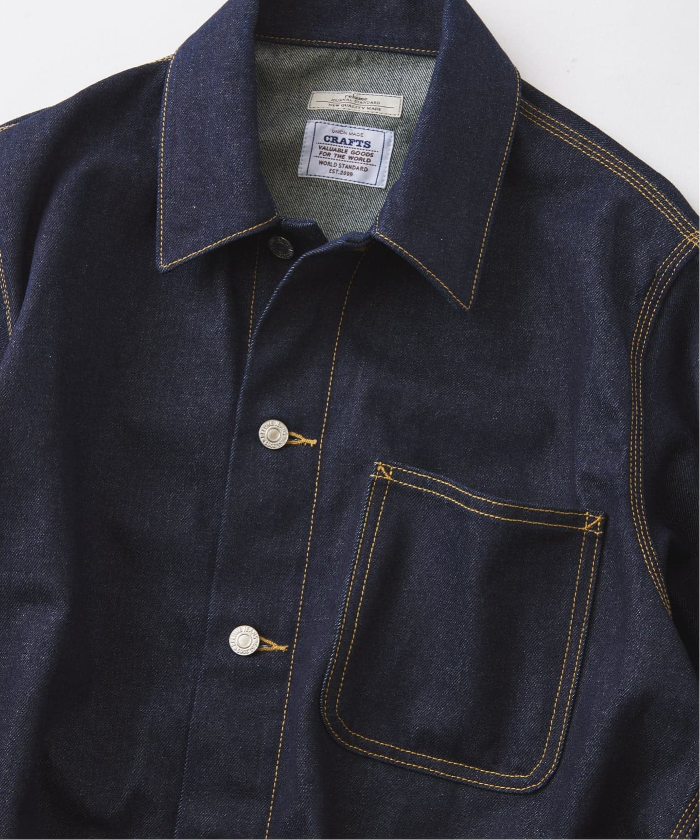 予約》クラフトデニム 13.5OZ カバーオール（デニムジャケット