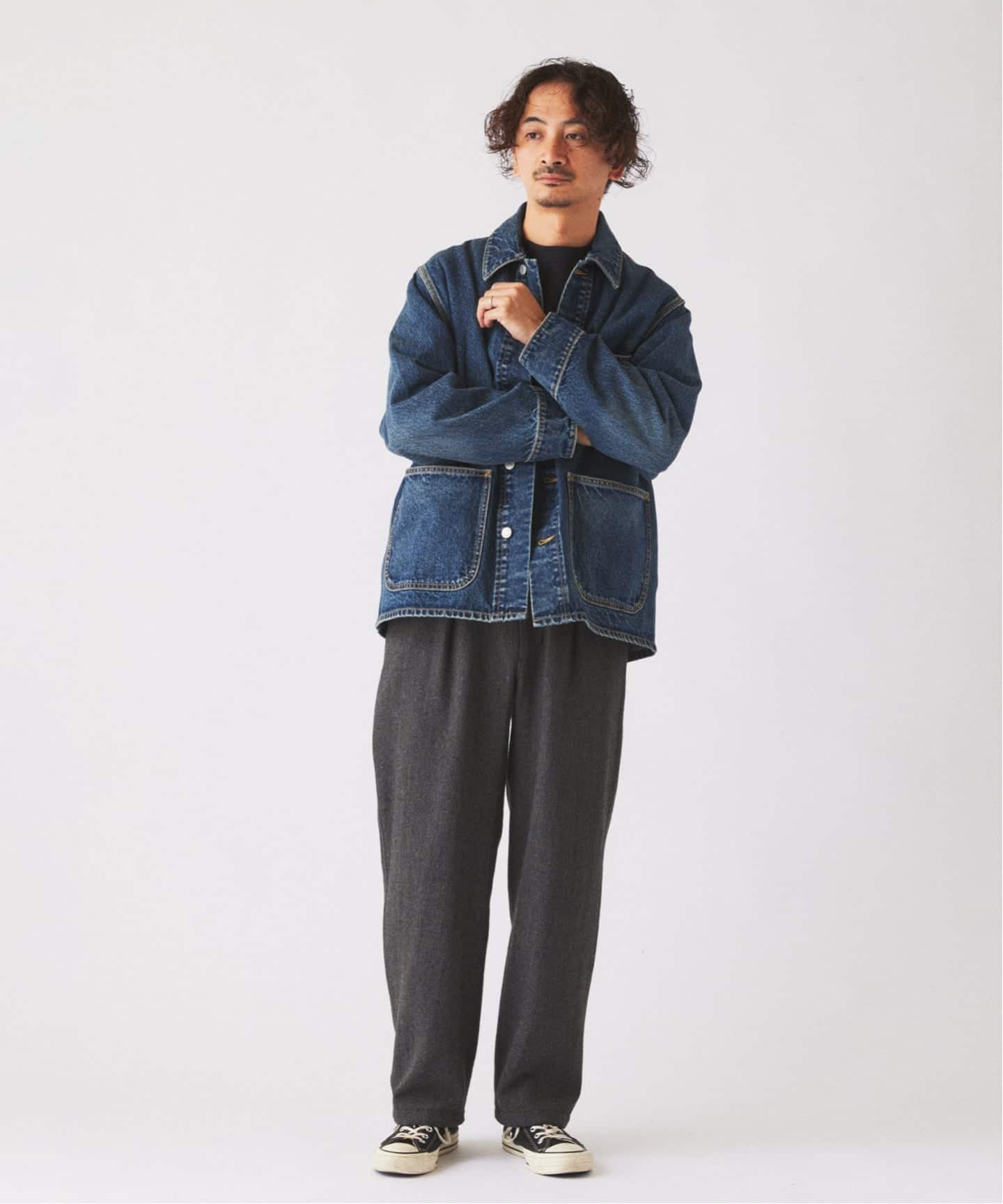 予約》クラフトデニム 13.5OZ カバーオール（デニムジャケット
