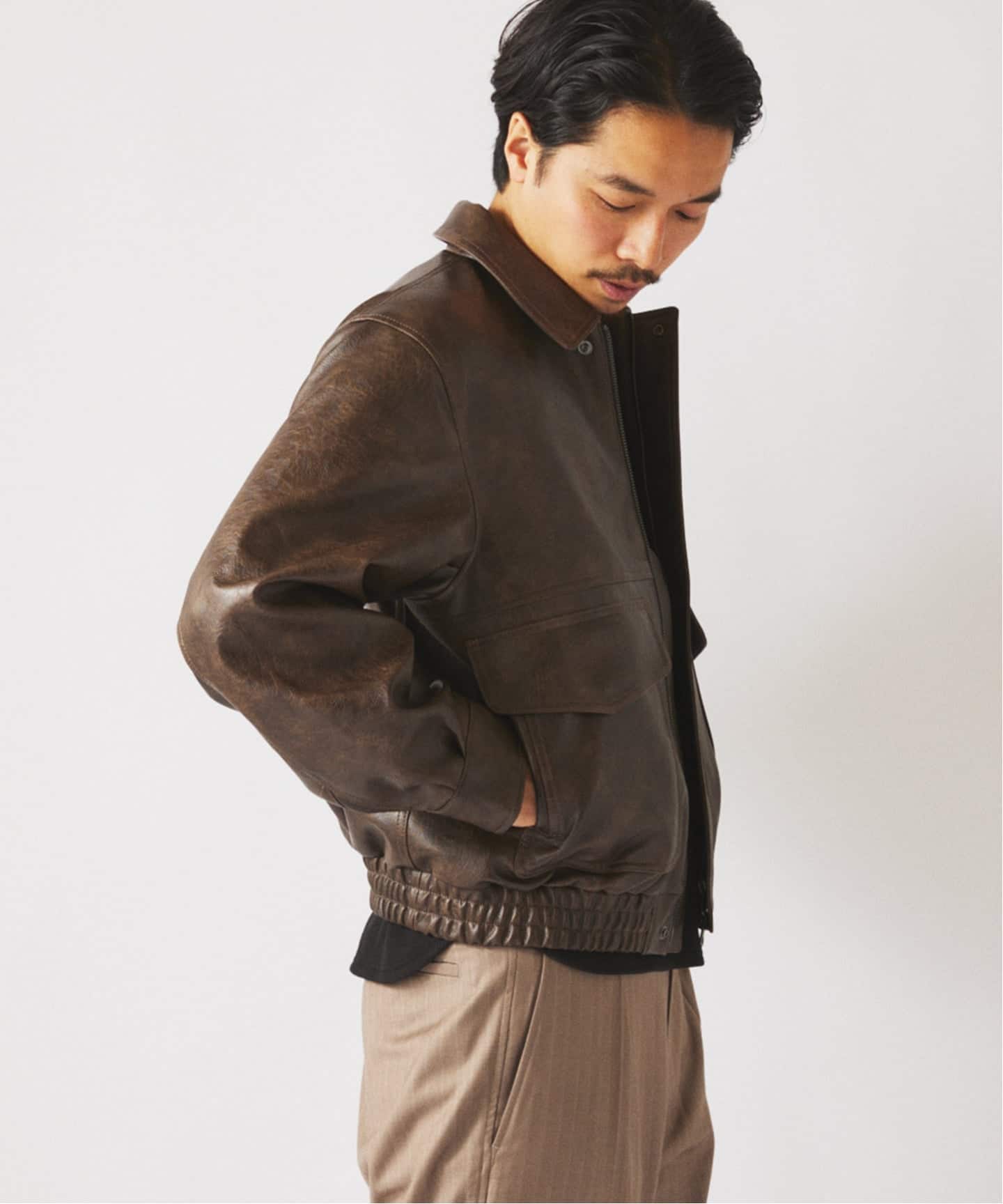 フェイクレザー フライトジャケット（ミリタリー）｜JOURNAL STANDARD