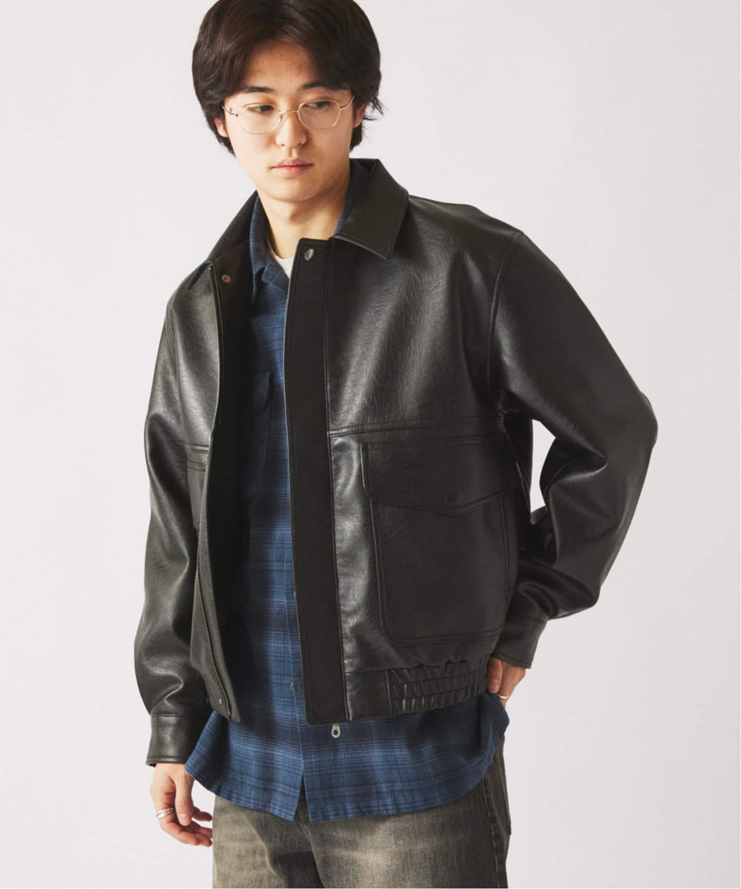 フェイクレザー フライトジャケット（ミリタリー）｜JOURNAL STANDARD