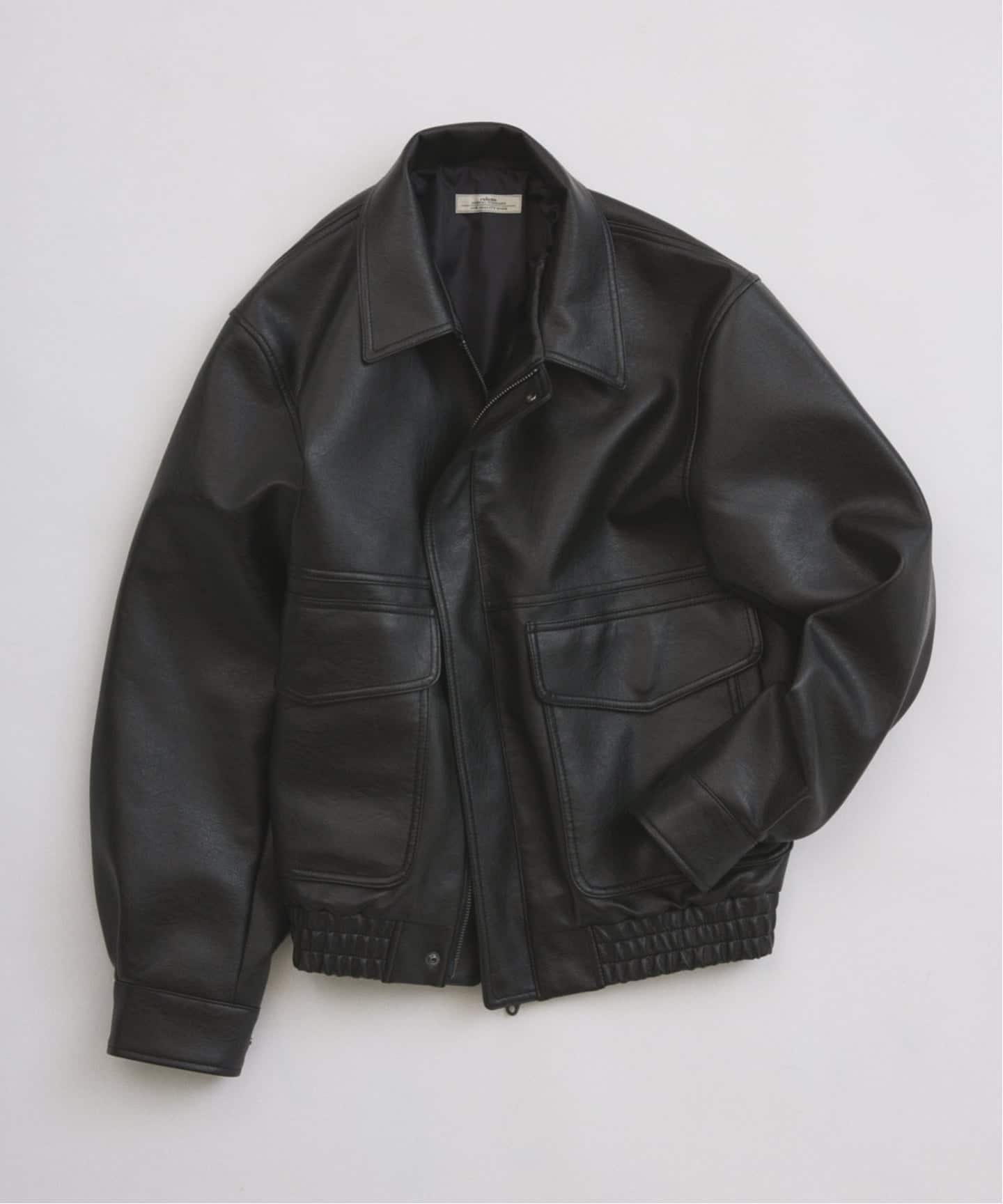 予約》フェイクレザー フライトジャケット（ミリタリー）｜JOURNAL