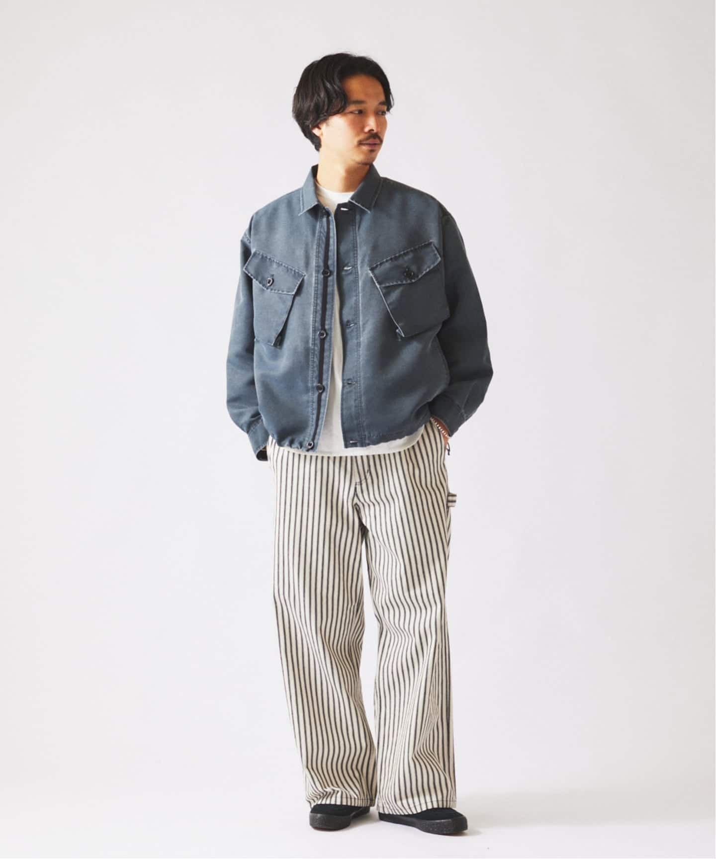 ピグメント加工 CPO シャツブルゾン（ミリタリー）｜JOURNAL STANDARD