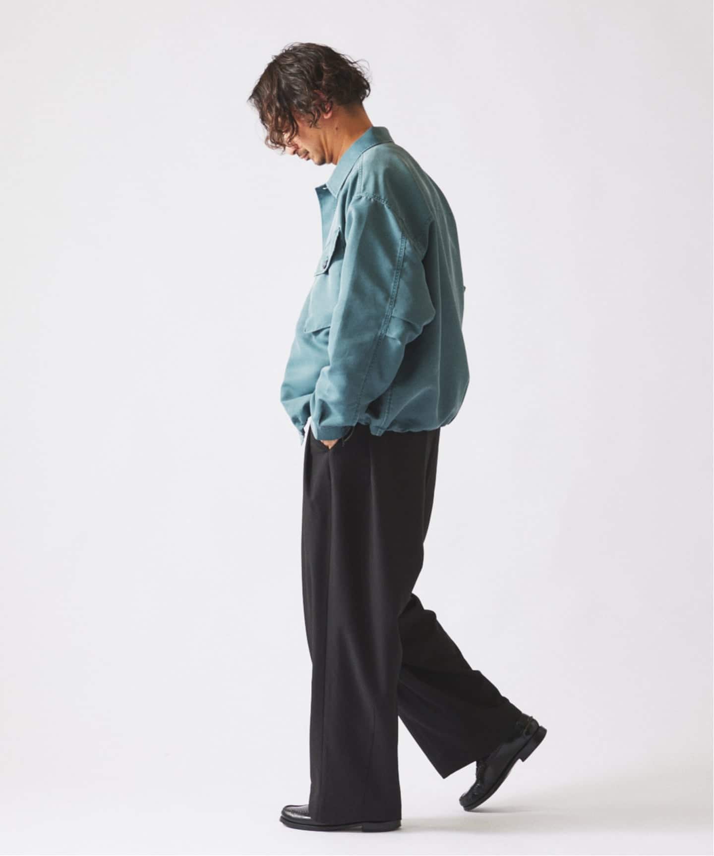 ピグメント加工 CPO シャツブルゾン（ミリタリー）｜JOURNAL STANDARD