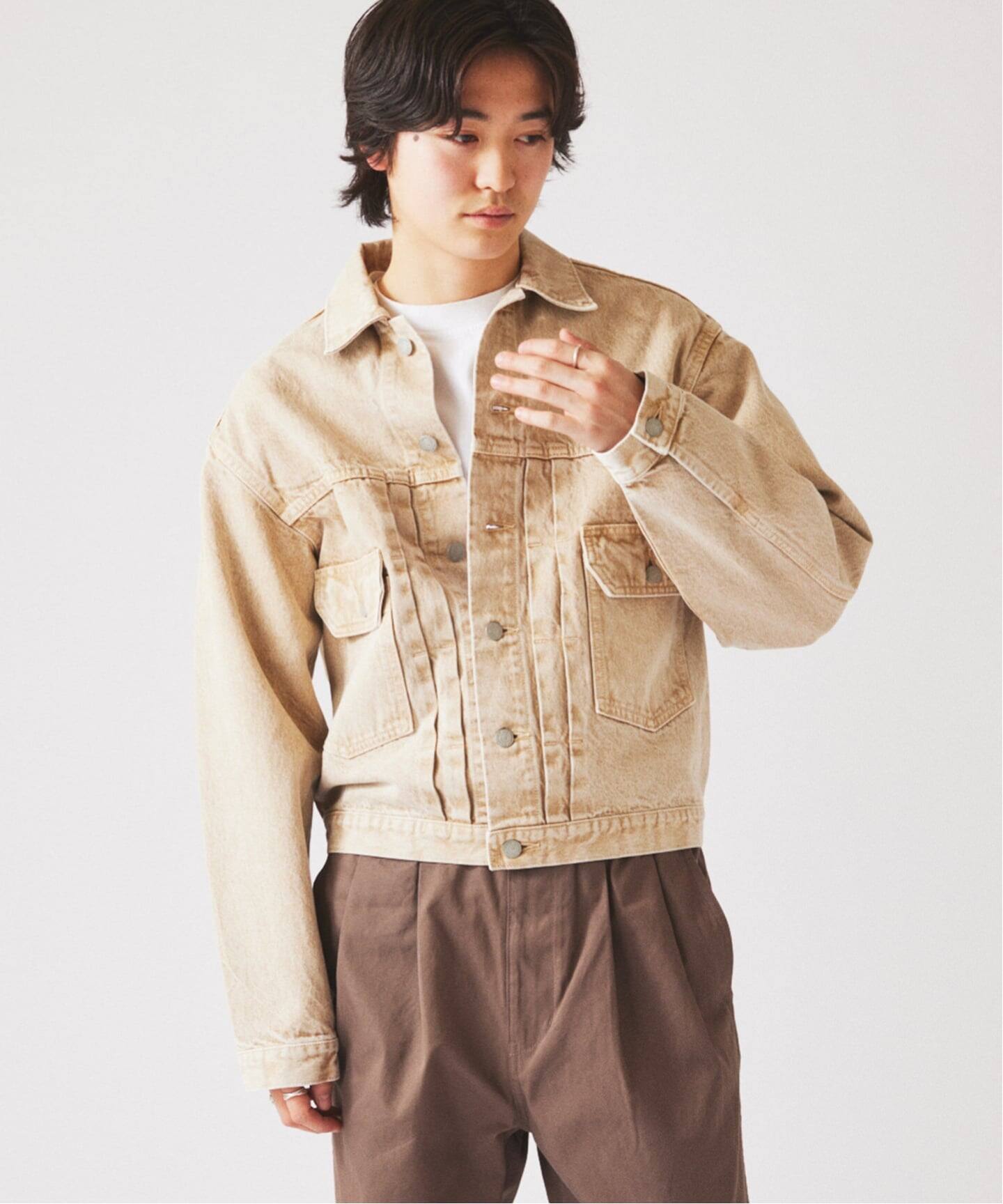 Relume Jeans＞ コーンデニム カツラギ トラッカージャケット（デニム