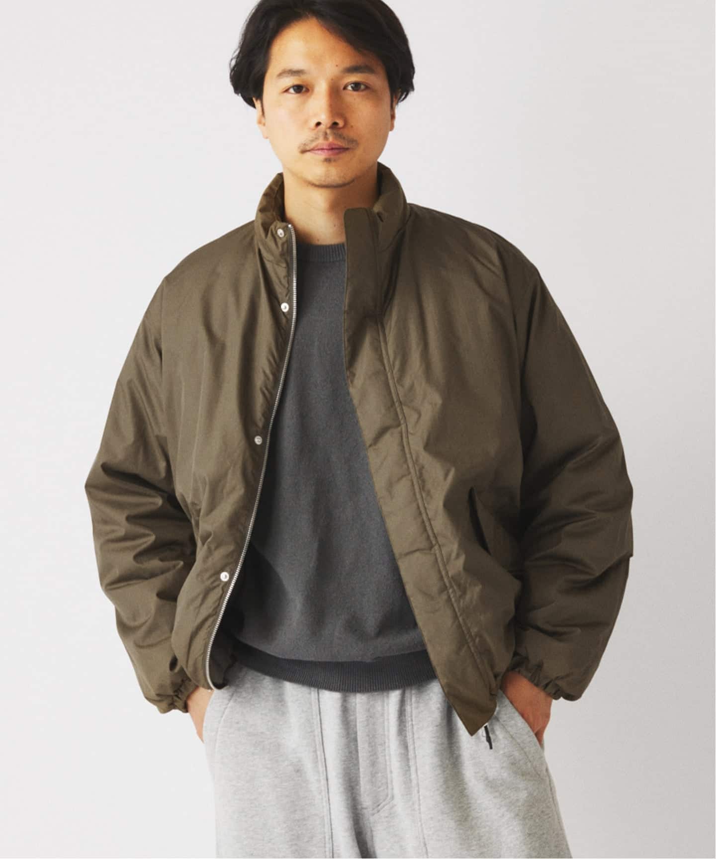 TAION / タイオン 別注 リバーシブル ショートモッズ ダウンブルゾン