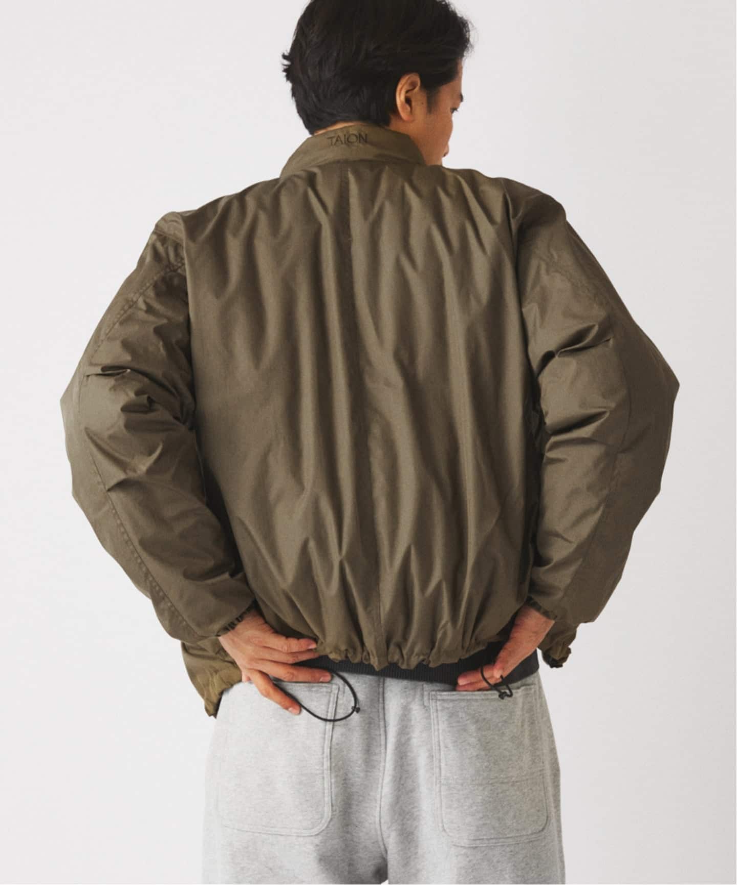 TAION タイオン 別注 リバーシブル ショートモッズ ダウンブルゾン Ｌ TAION / タイオン 別注 リバーシブル ショートモッズ ダウンブルゾン