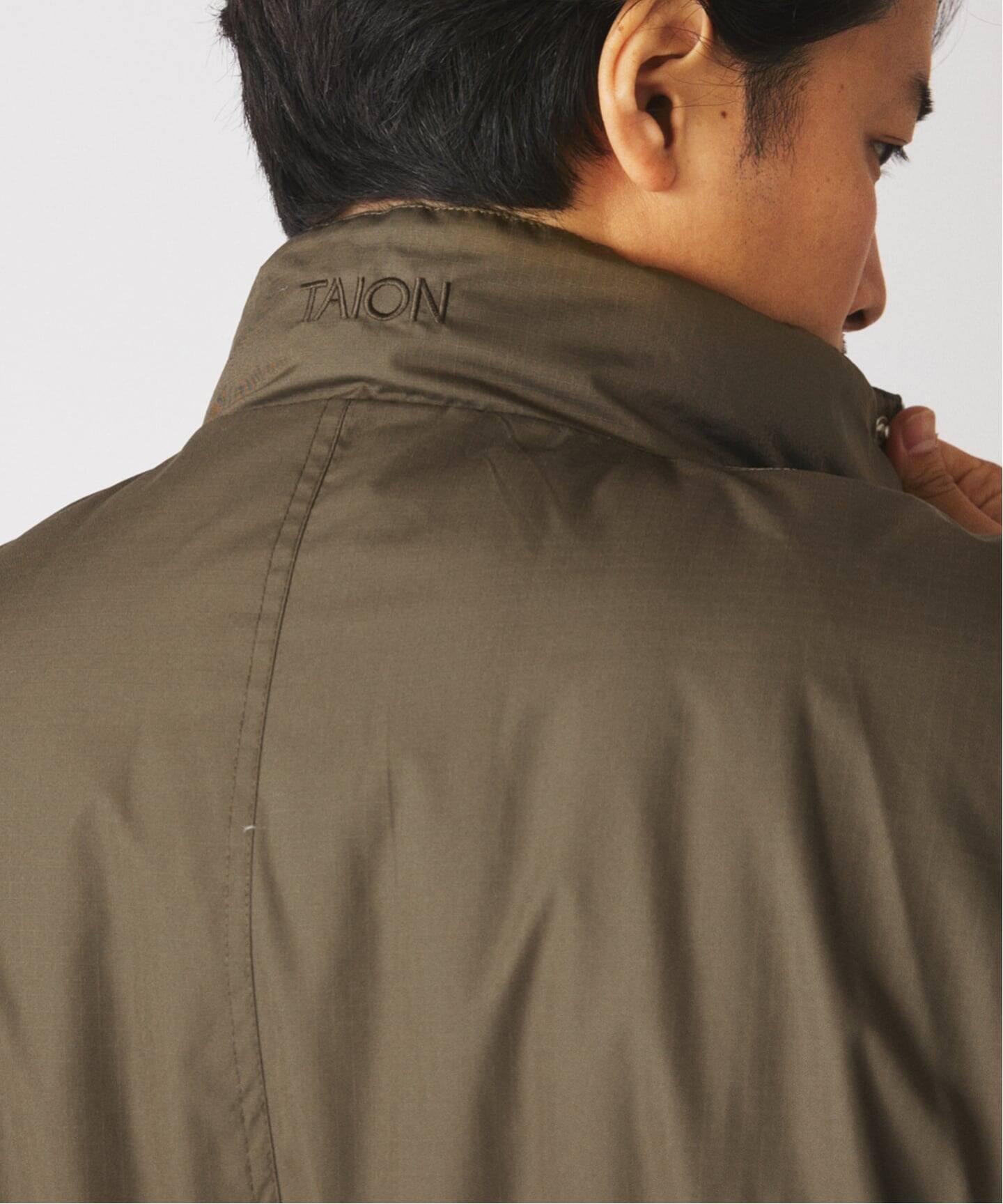 TAION / タイオン 別注 リバーシブル ショートモッズ ダウンブルゾン